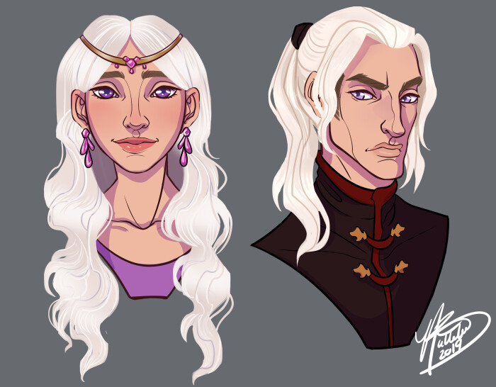 Daenerys Targaryen and Viserys Targaryen