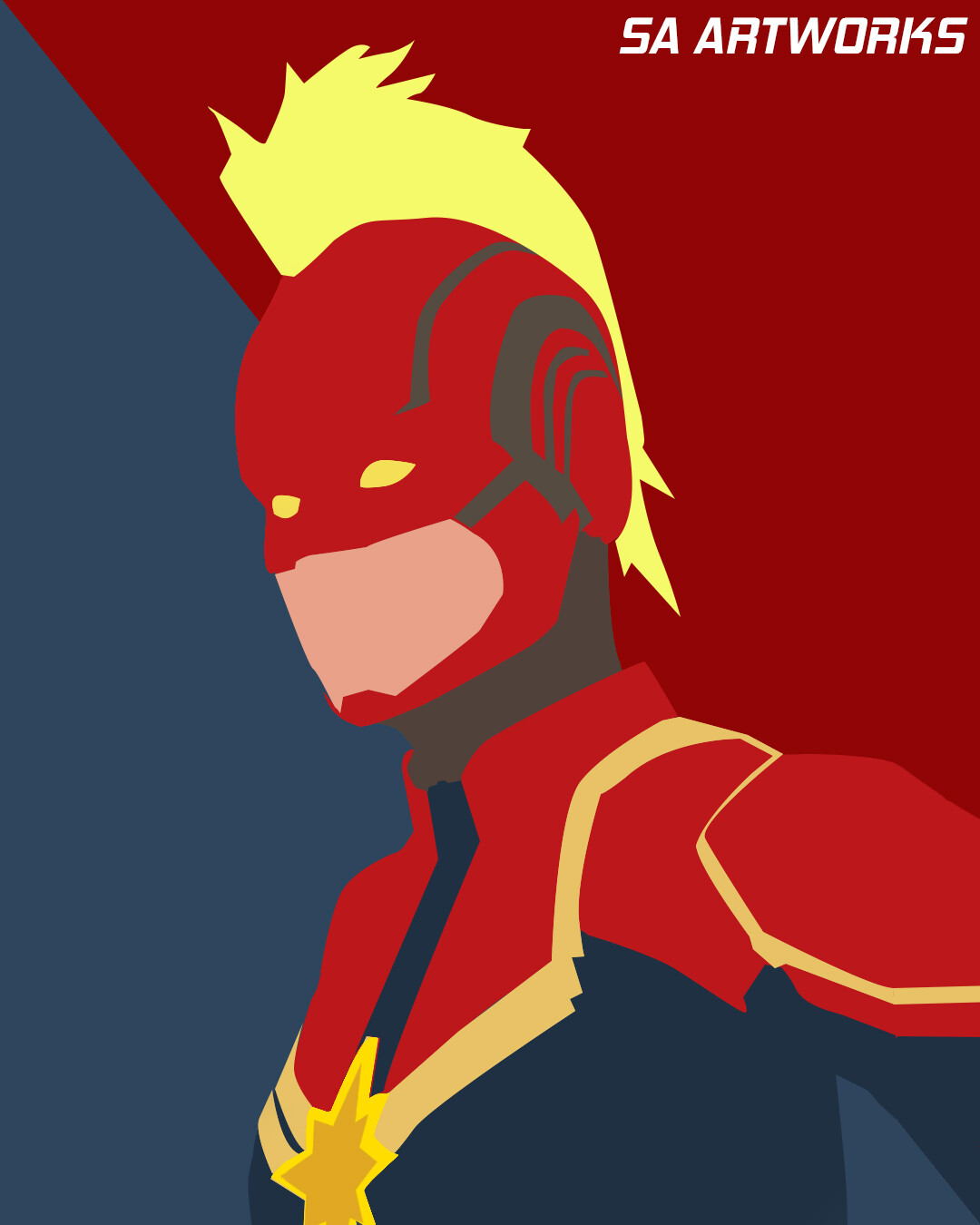 Artstation Captain Marvel Shaun Artworks