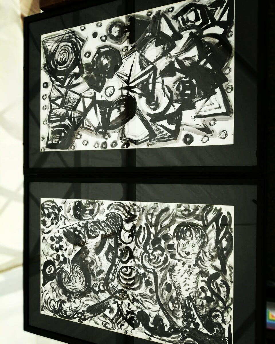 Artstation Abstract Ink Wash Painting Series Zeel Shah