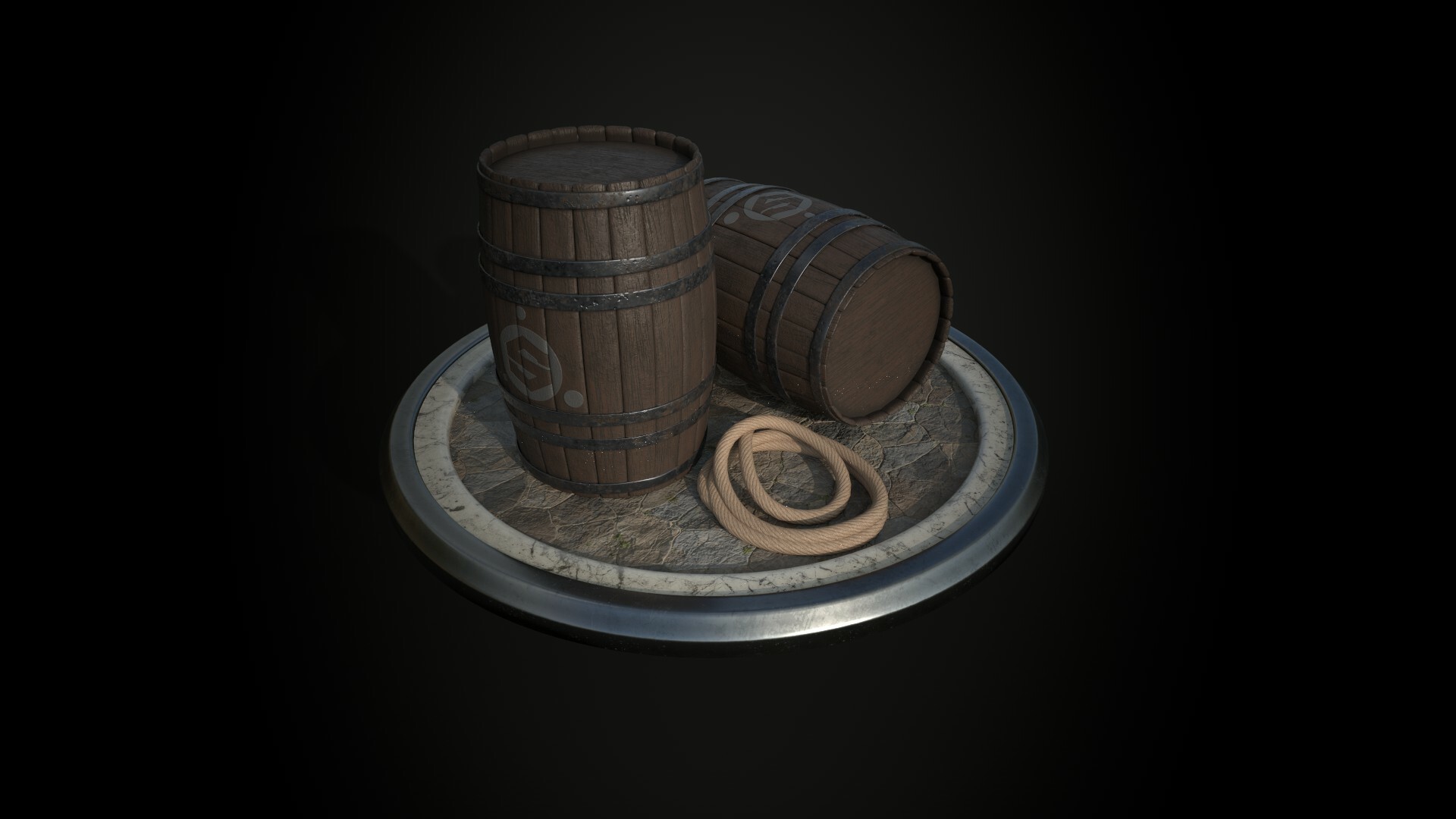 ArtStation - Rum Barrels