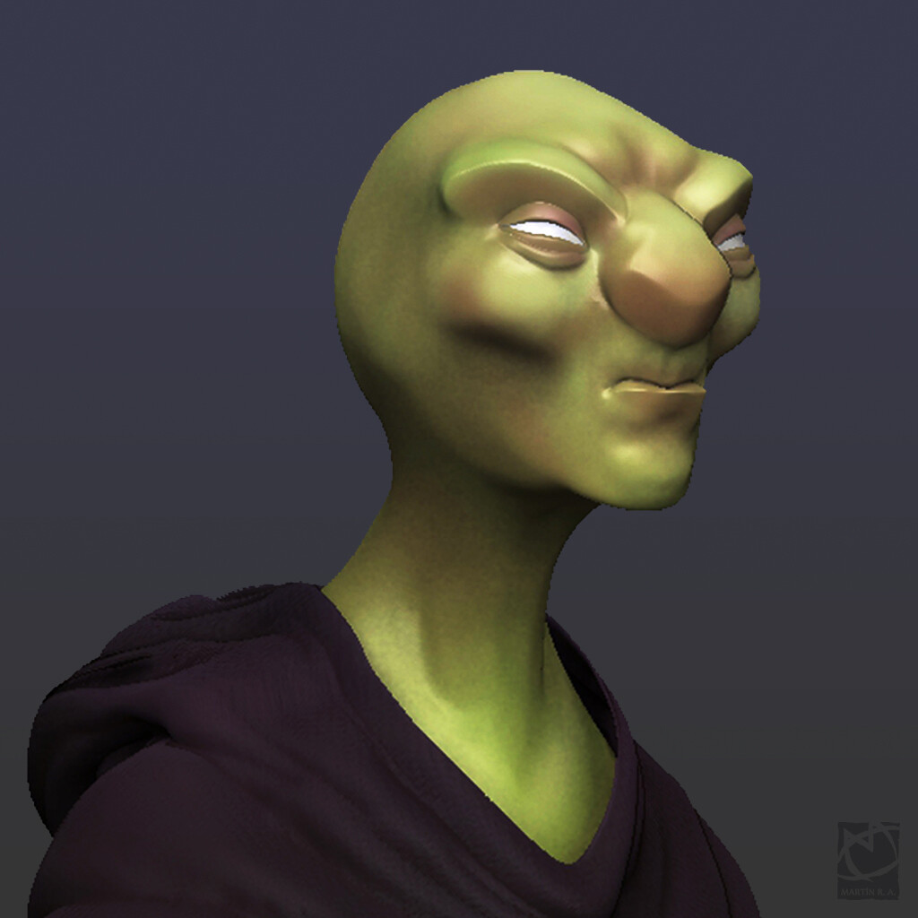Weird Alien Head