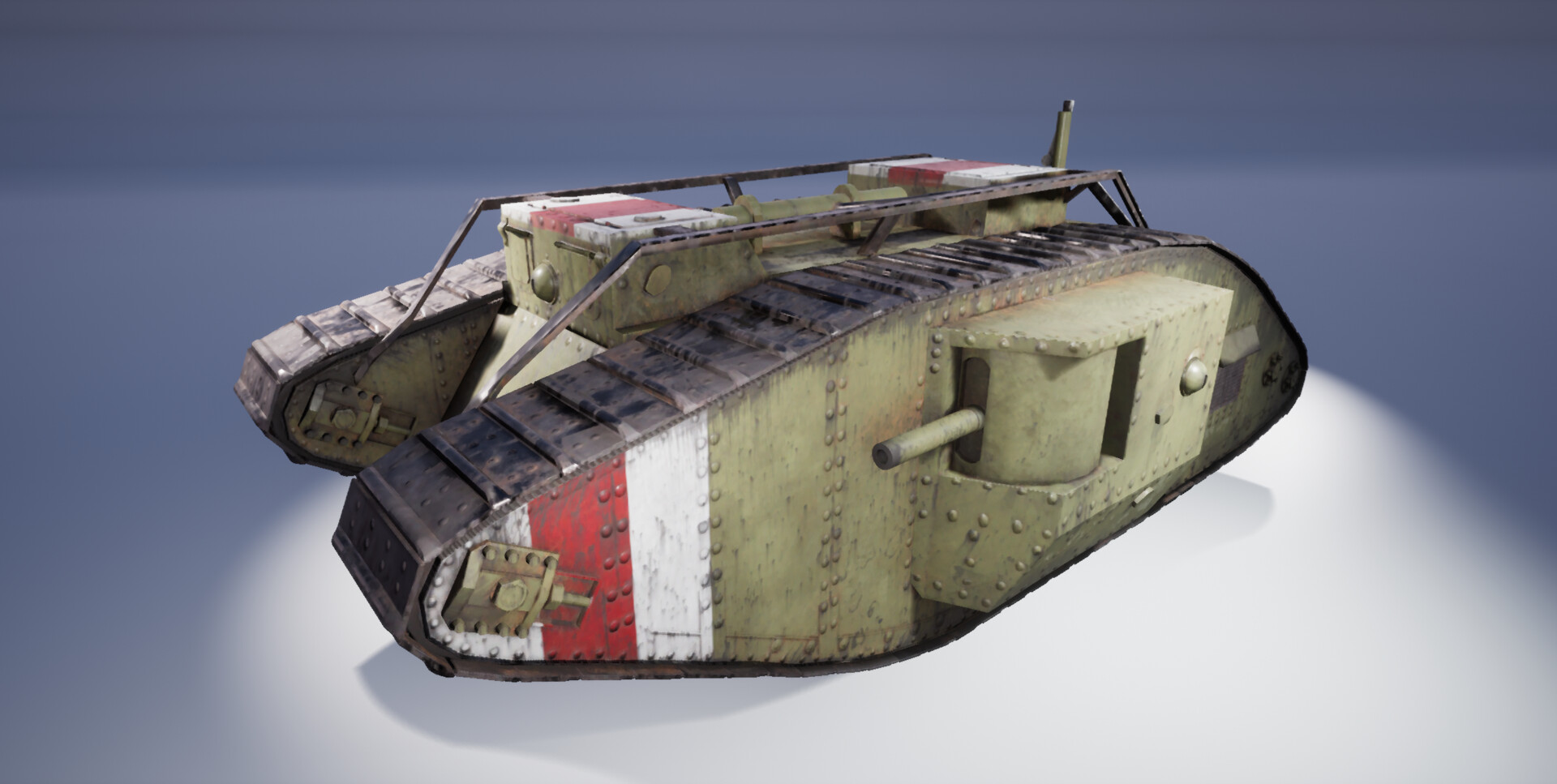 Artstation Mark V Tank Model Isaac Singer