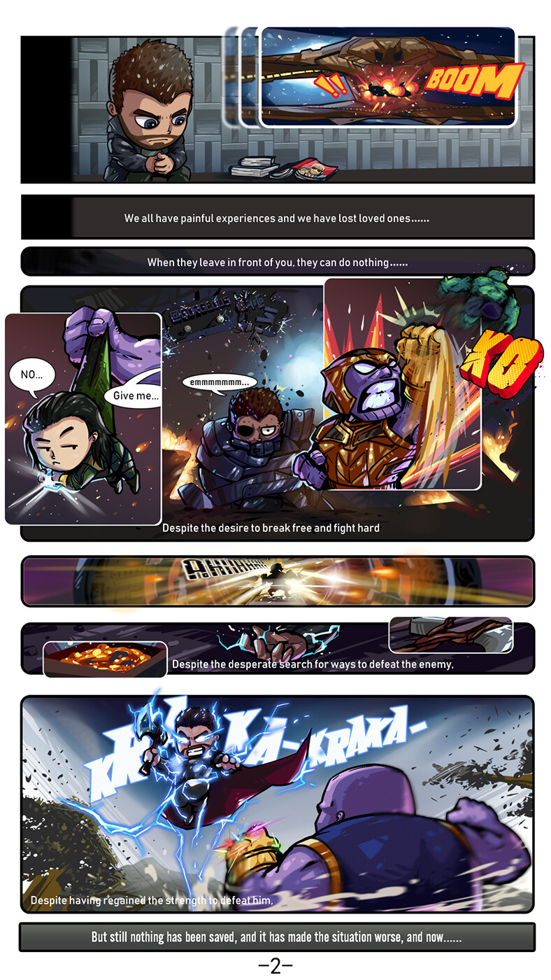 Gao Yin 复仇者联盟 终局之战 漫画 英文版