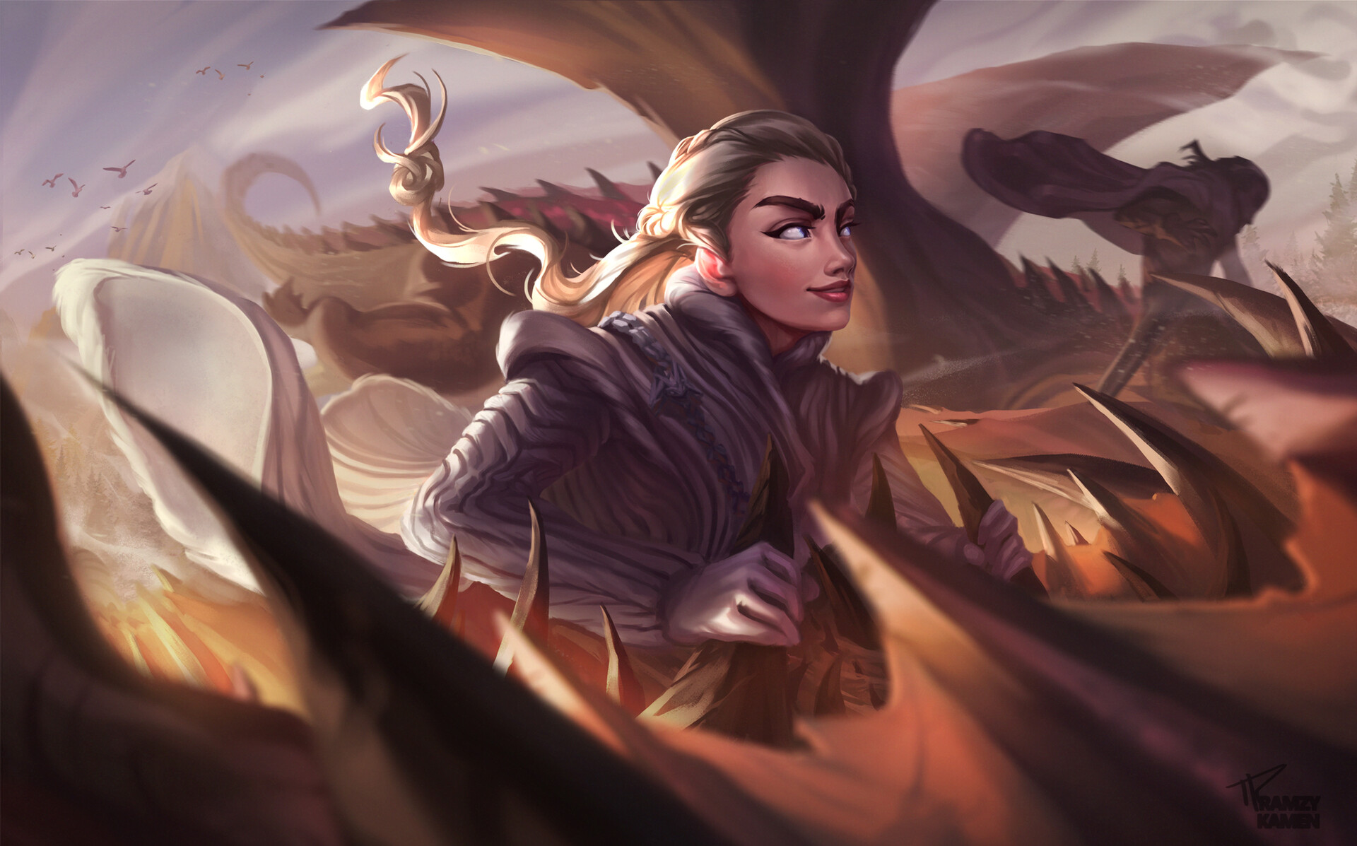 Artstation Daenerys And Jon Ramzy Kamen