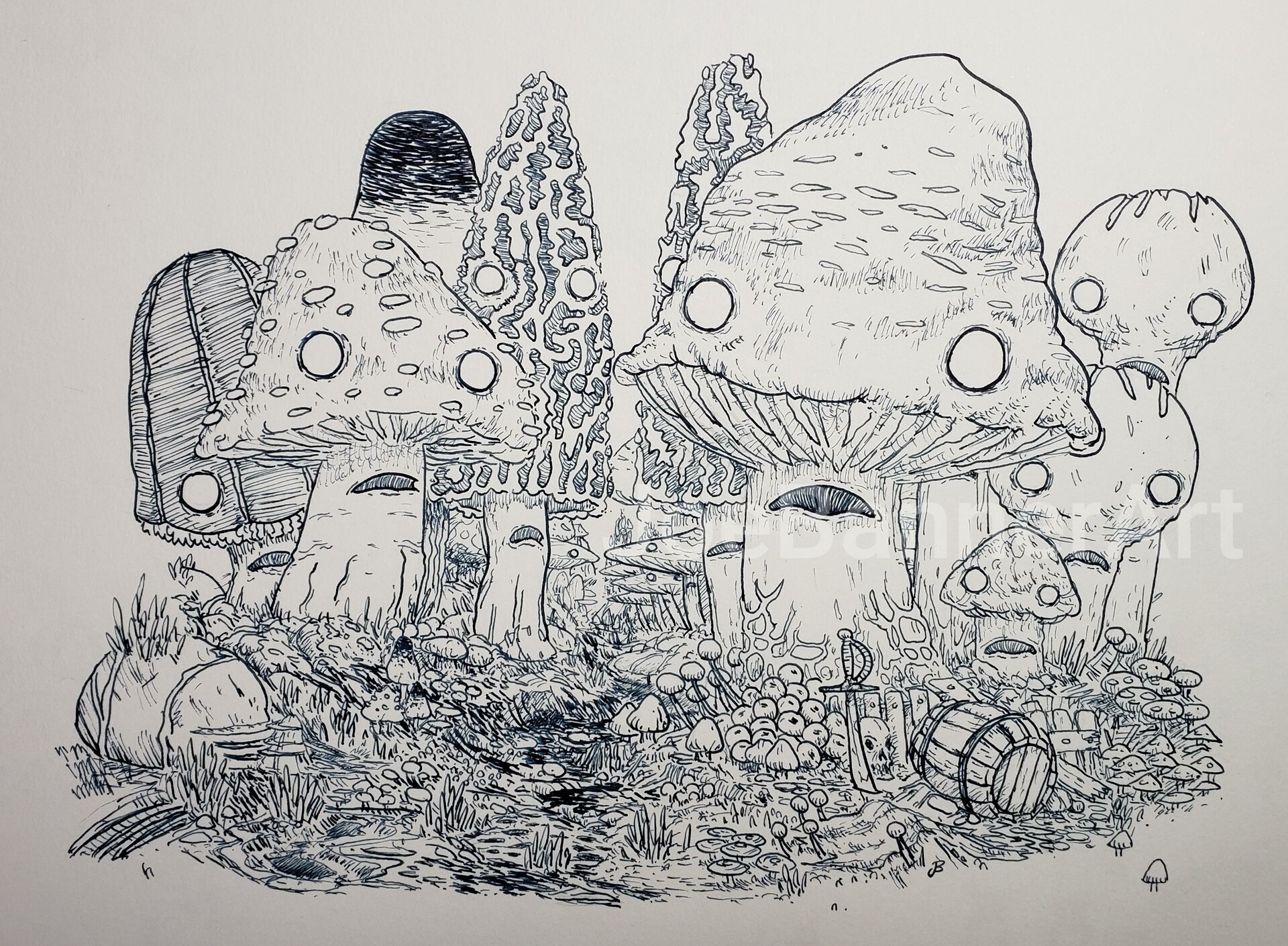ArtStation - Dead-Eyed Fungus Forest