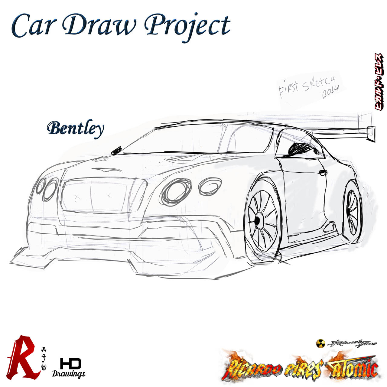 Artstation Bentley Design Car Draw Project Ricardo Pires Atomic