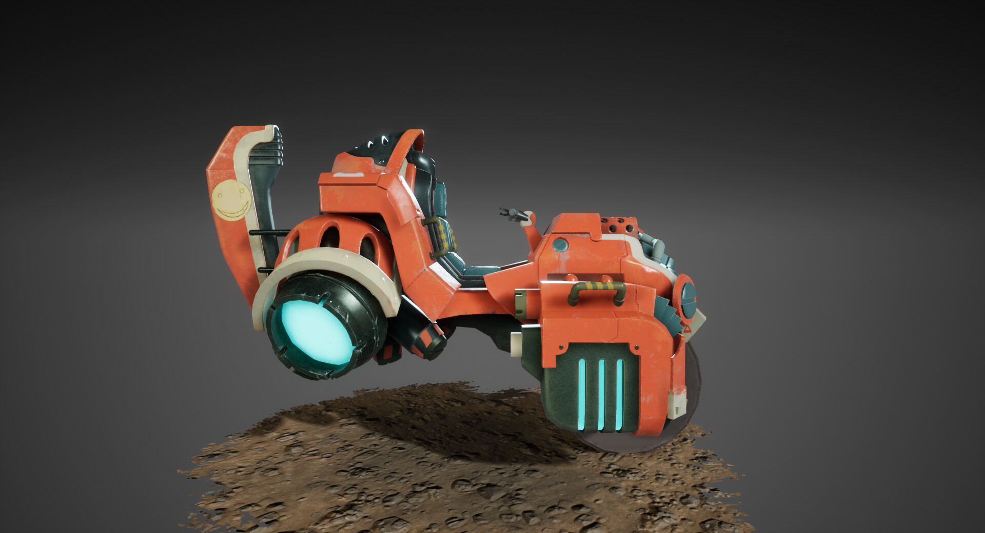 Austin Hauger Game Ready Sci Fi Motorcycle