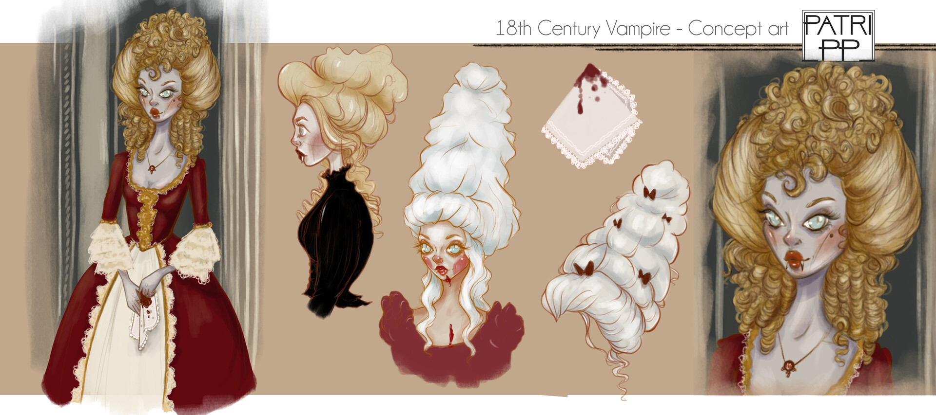 19th century vampire visual development portfolio