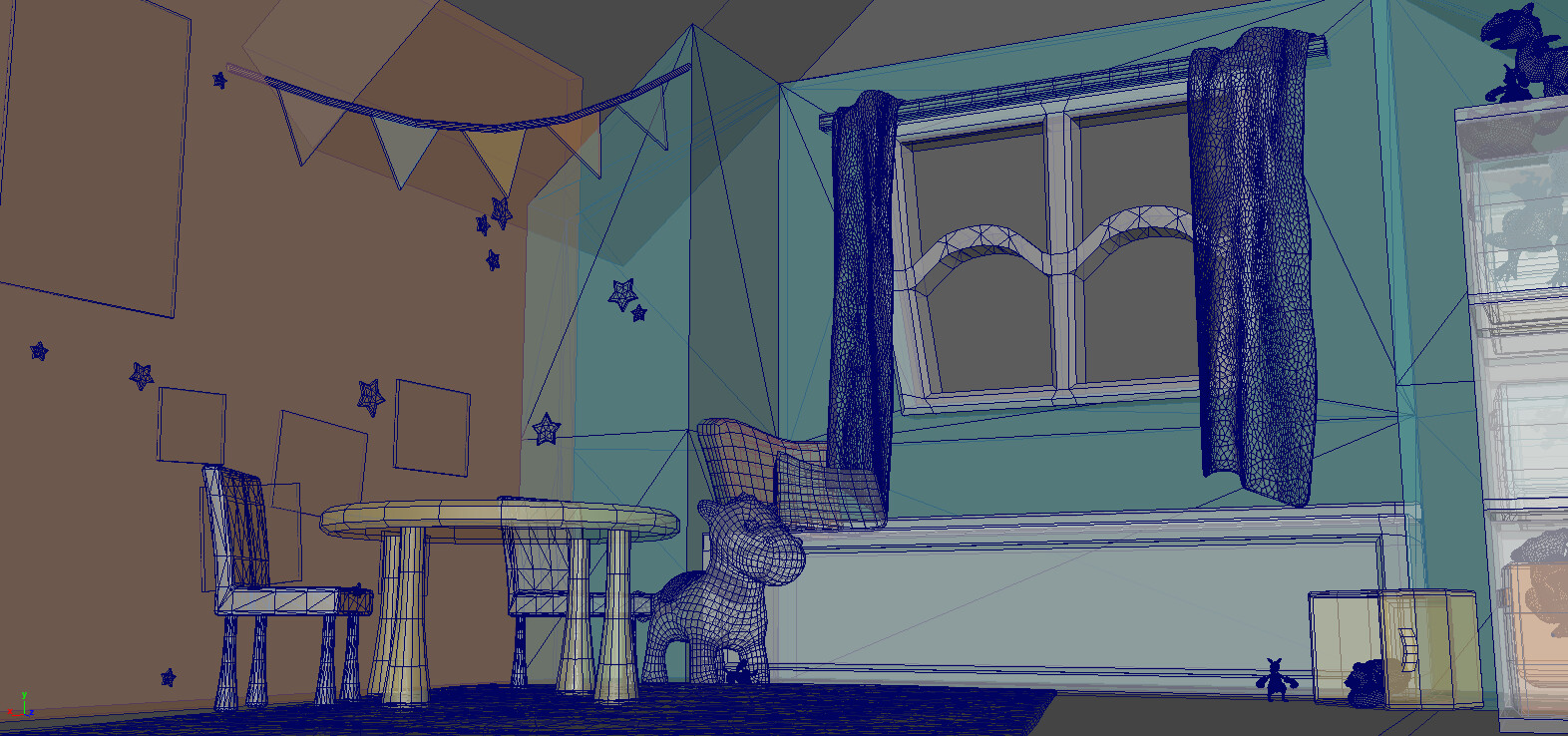 Base environment wireframe