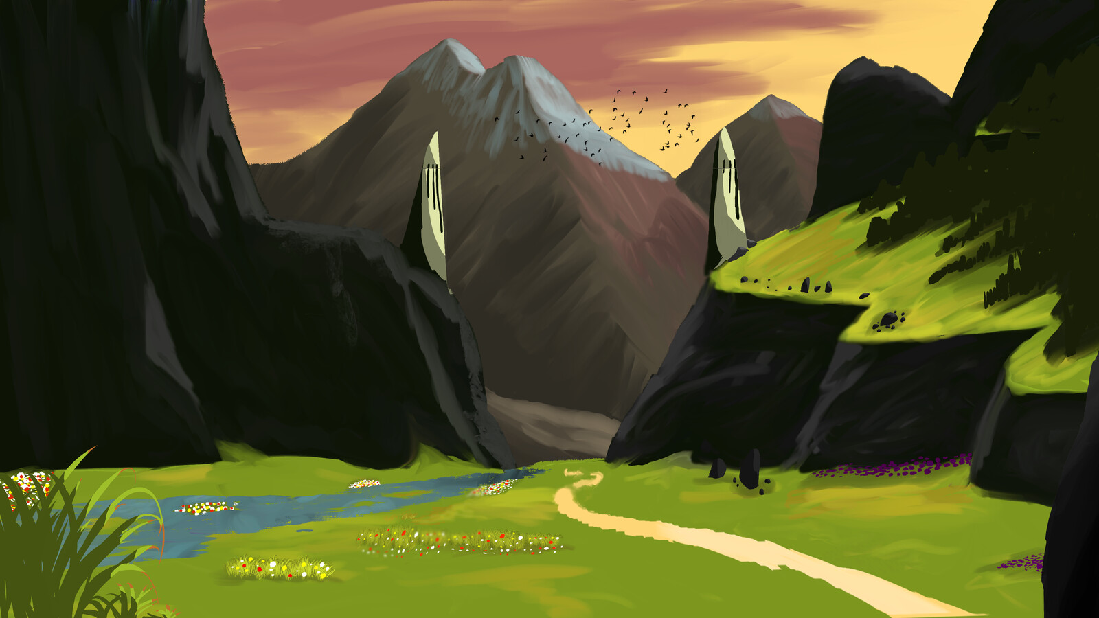 Concept art of montain