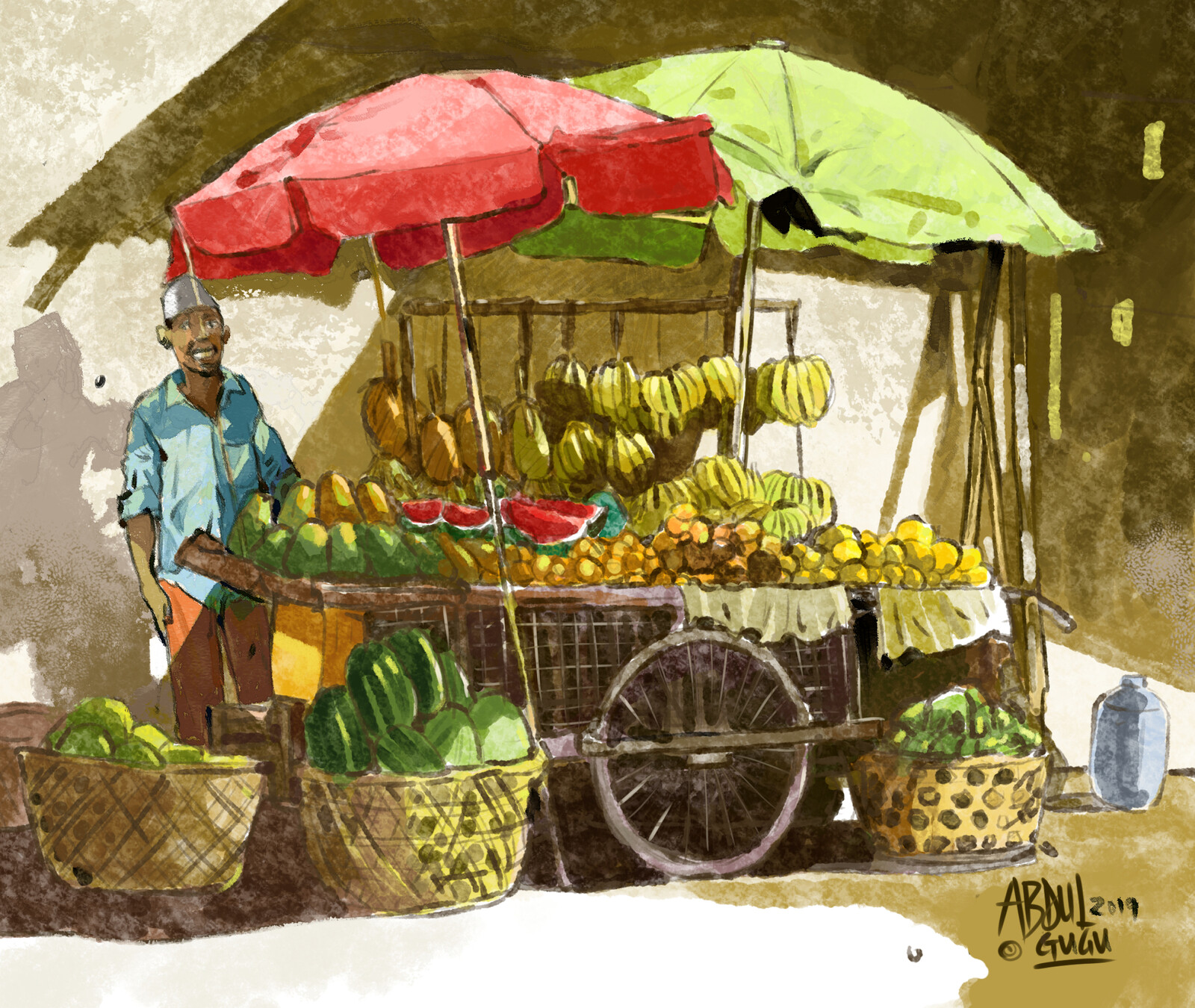 fruits stall