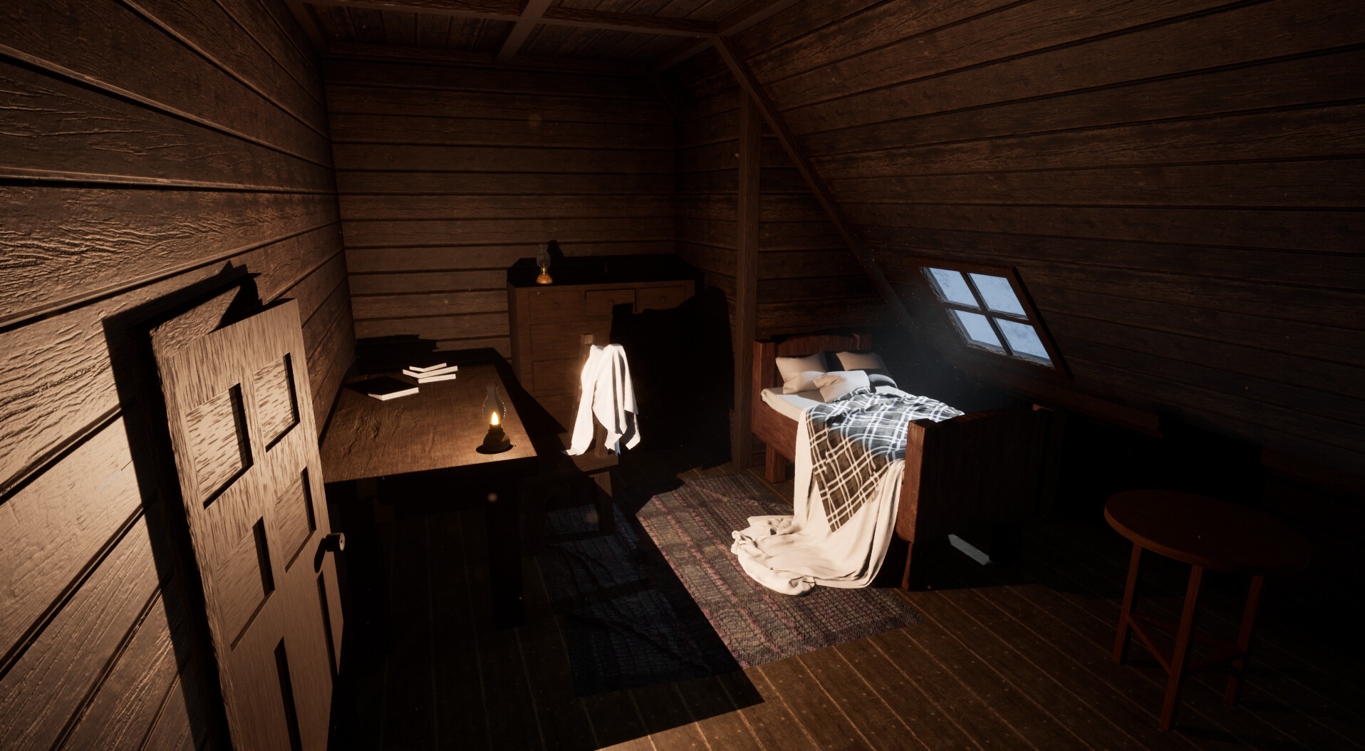 Artstation Old Attic Room Nicholas Lo