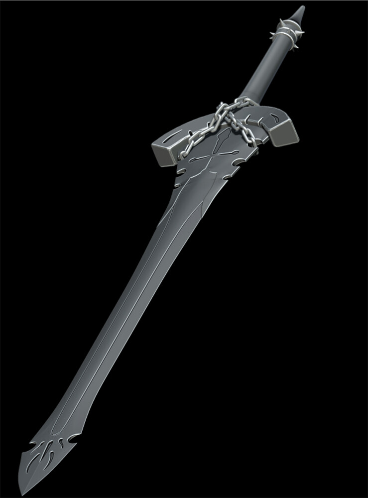 Daniel Ikpeme - Arondight Sword 3D Concept
