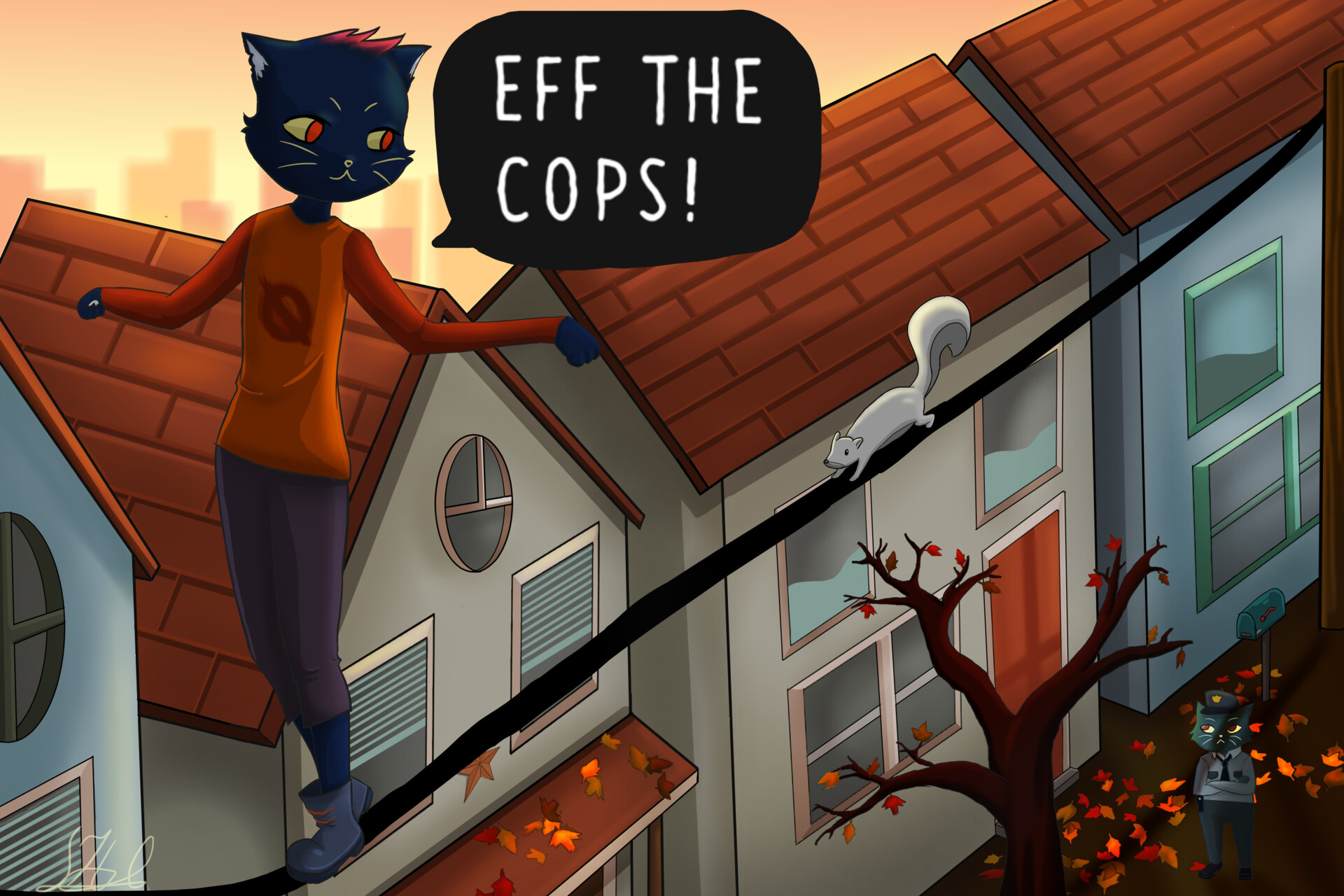 Artstation Night In The Woods Fanart Vaya Art