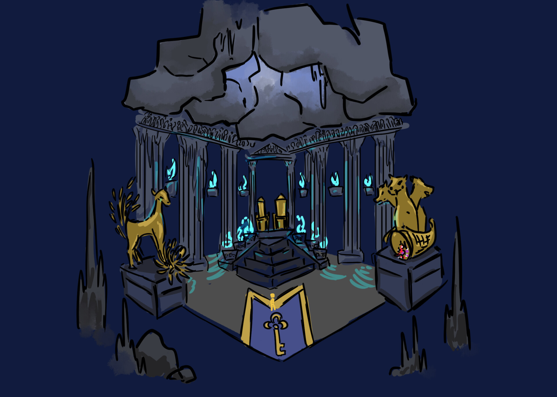 ArtStation - Underworld Throne Room