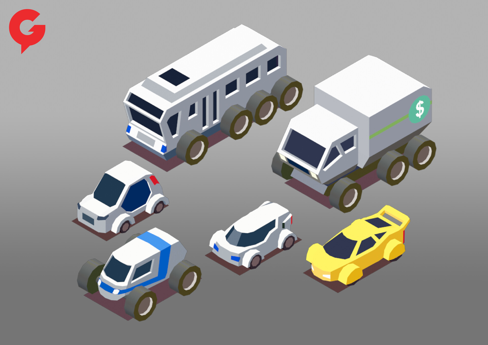 Artstation Cars Design Idle Supermarket Tycoon Miguel Rocamora