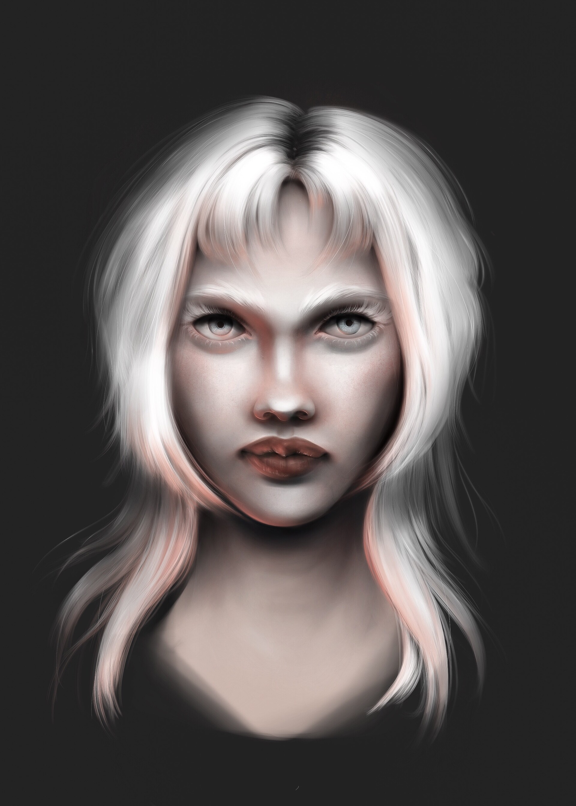 ArtStation Face digital painting