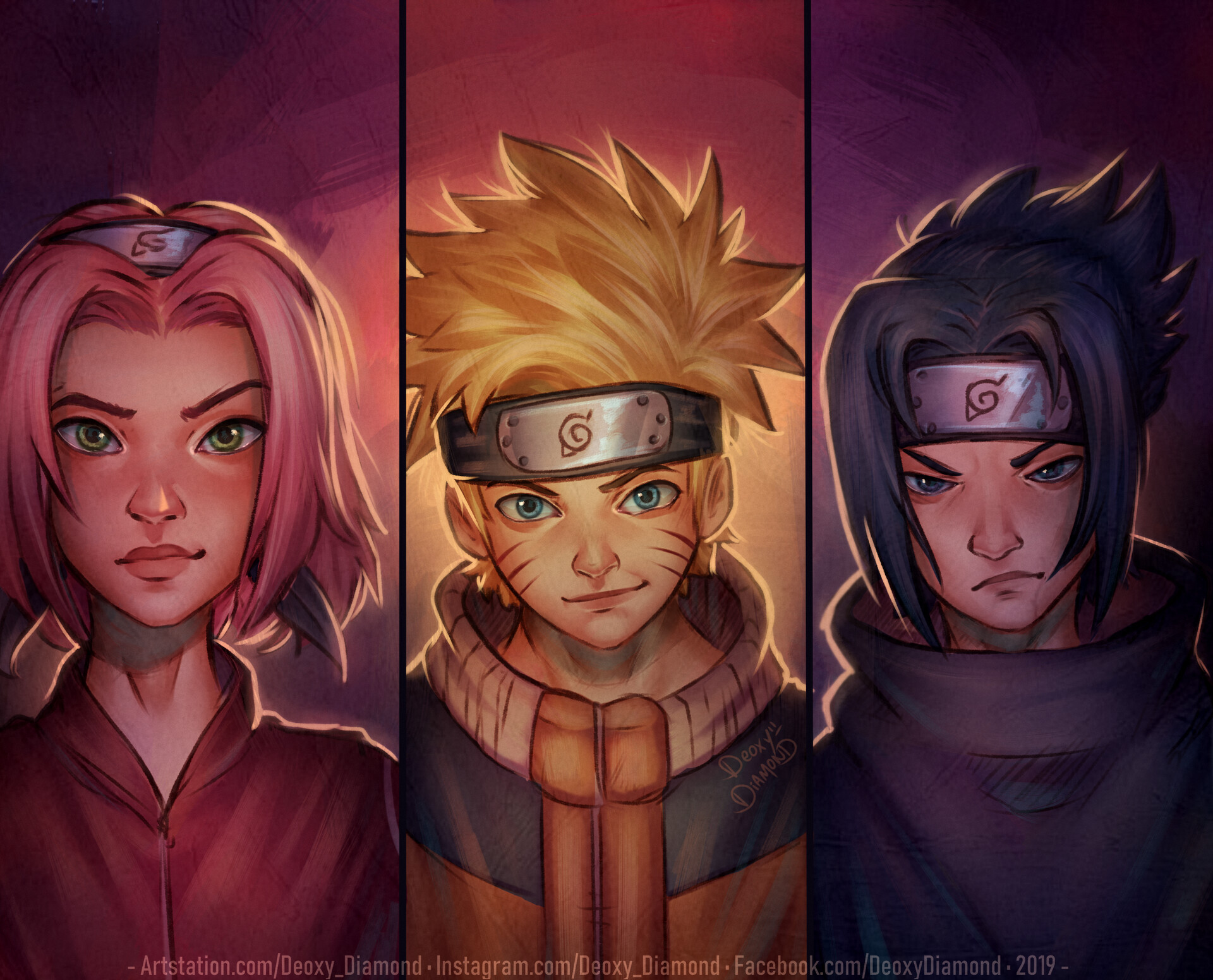 Artstation Team 7 Naruto Deoxy Diamond