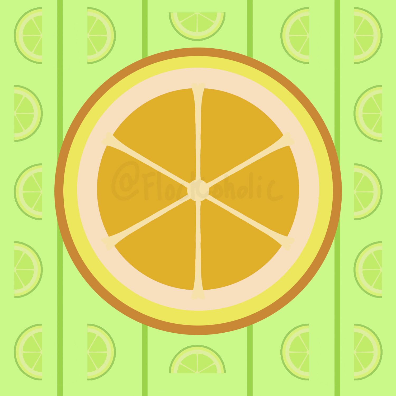 ArtStation - Orange and Lime