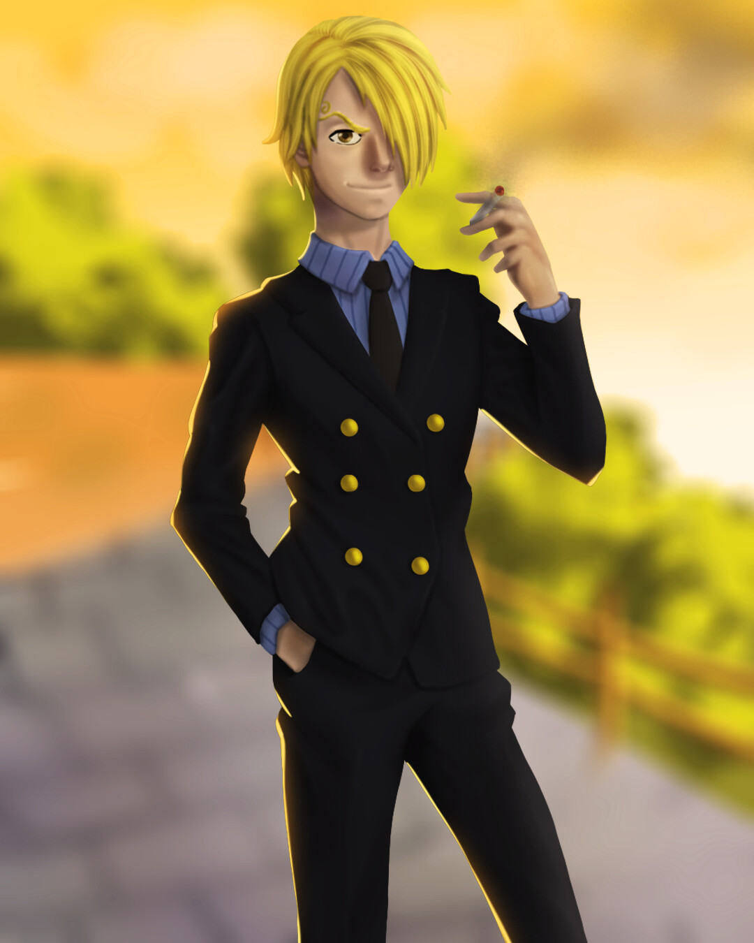 Luan Cavalcante Fanart Do Sanji One Piece