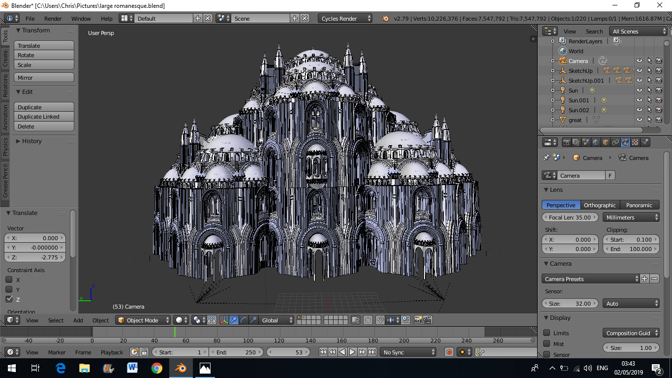 Artstation Romanesque Architectural Design Animated