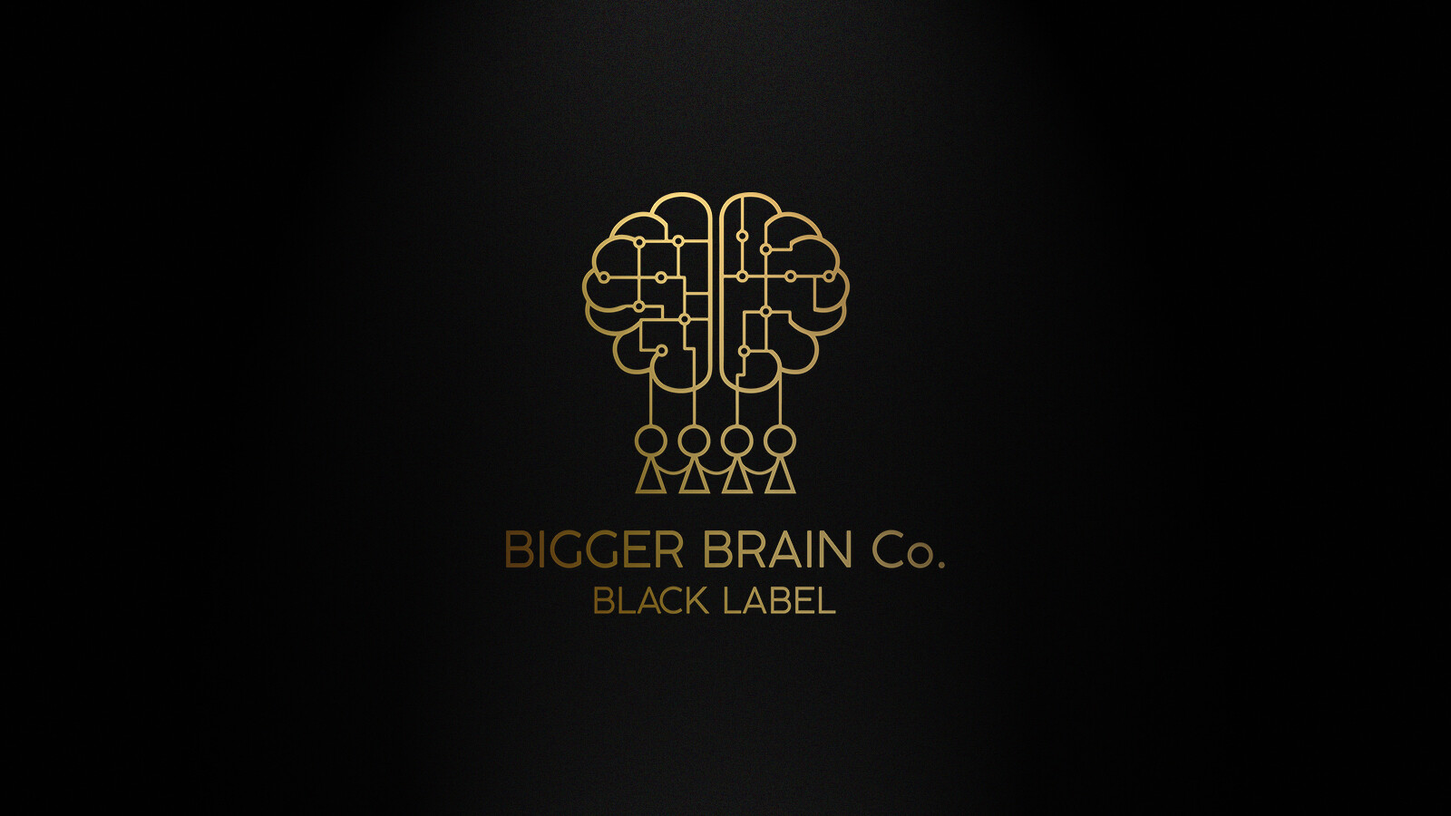 Artstation Logo Design Bigger Brain Co Black Label Kateryna Kirdoglo