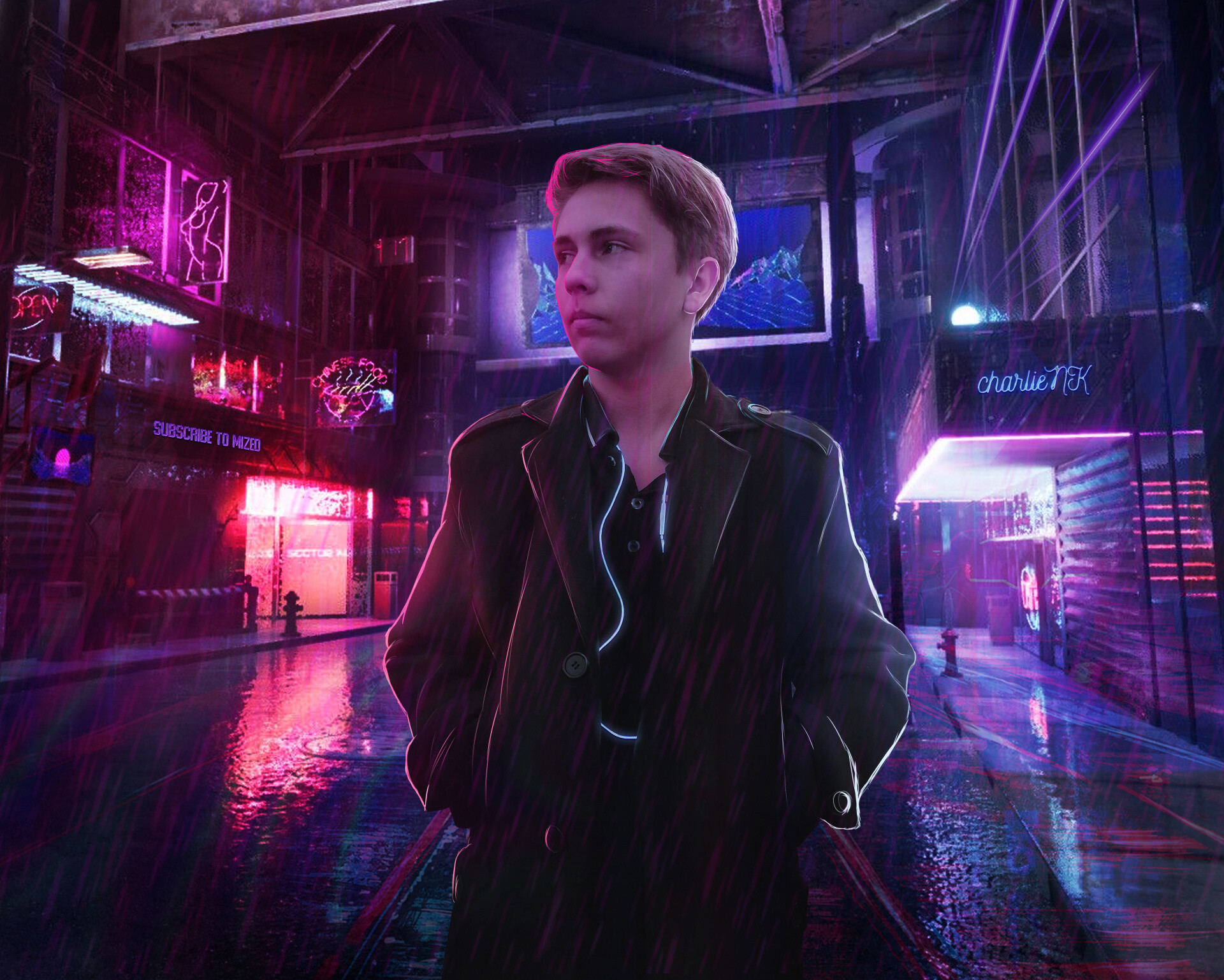 ArtStation - Neon guy