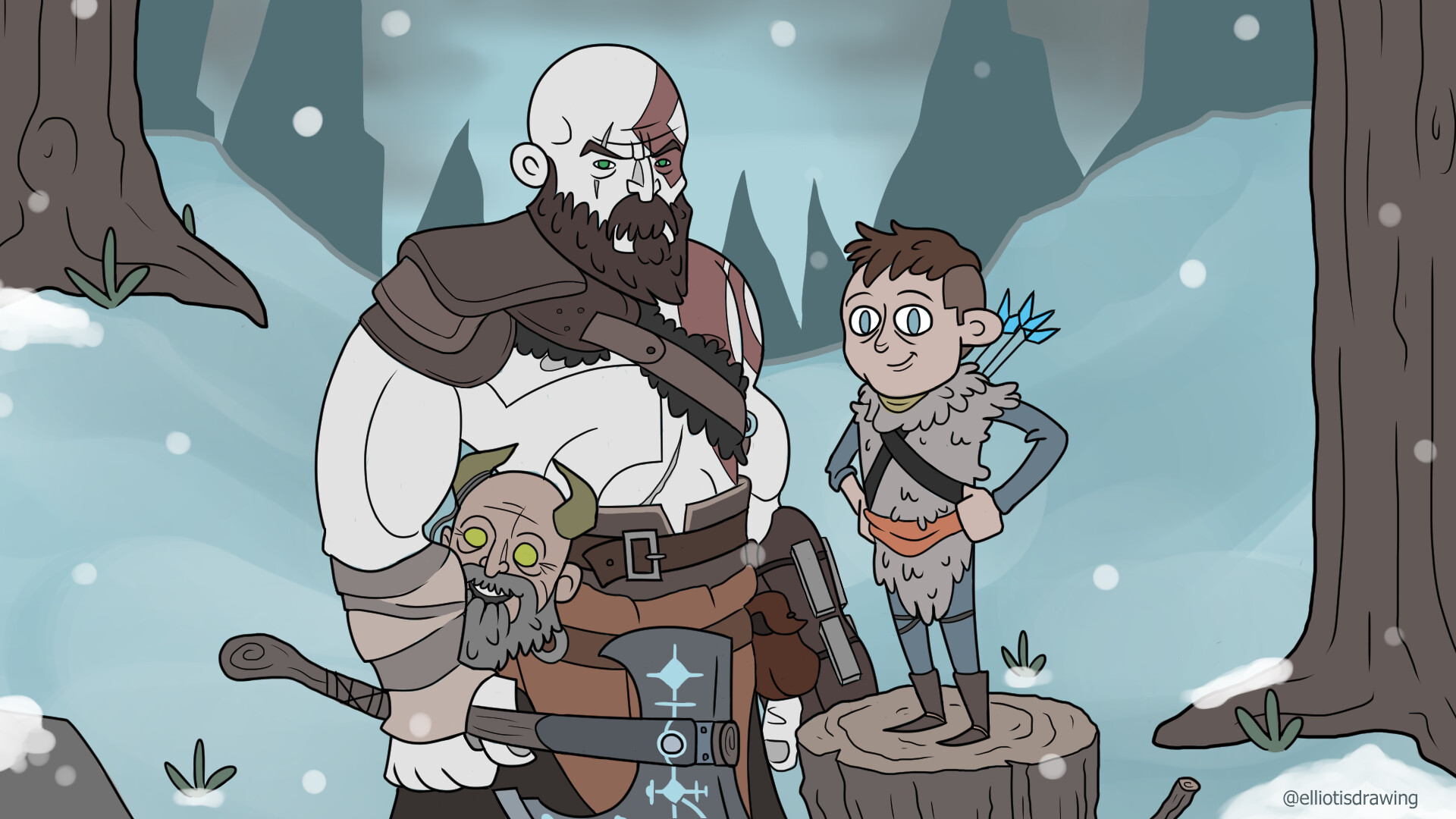 And not only that, the story of Kratos and Atreus has inspired me a lot and...