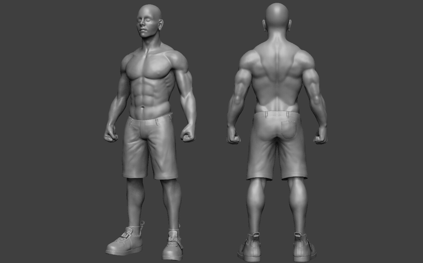 ArtStation - Male anatomy study