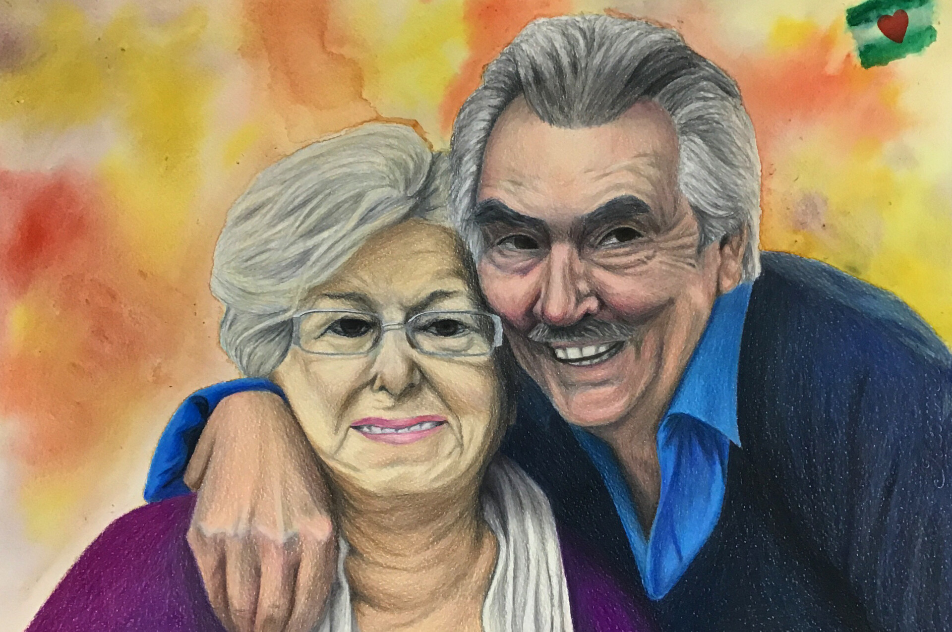 Artstation Old Couple Portrait Thrath G I T