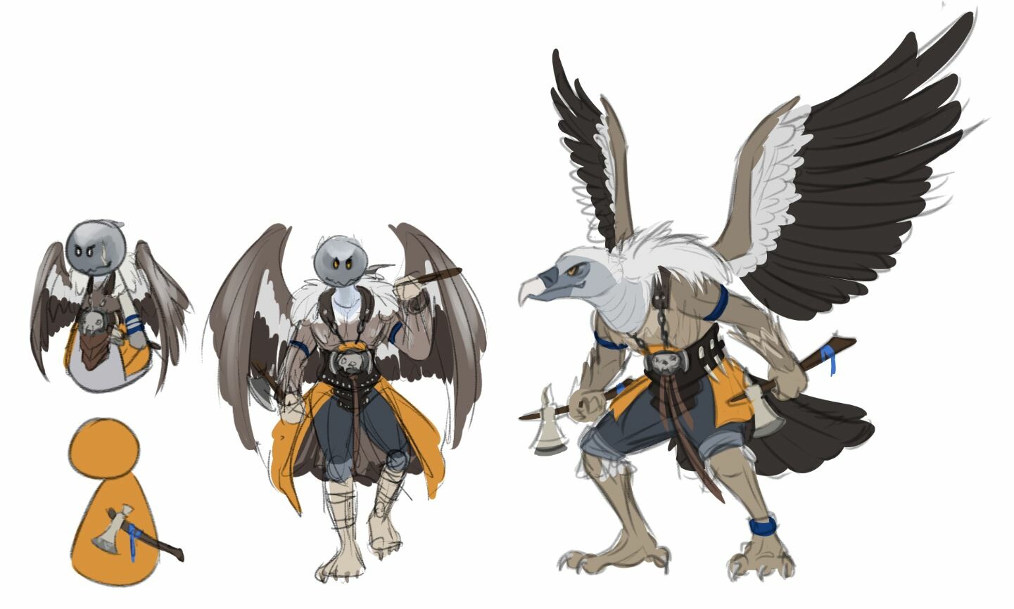 Artstation The Mascot Aarakocra Barbarian Original Character Johanna Remus Bald eagle concept by gunzcon on deviantart. aarakocra barbarian
