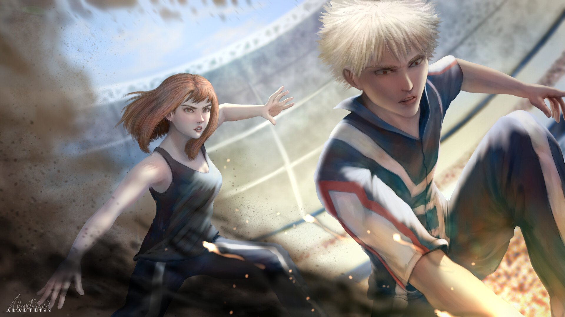 Artstation Bakugou Vs Uraraka Alartriss