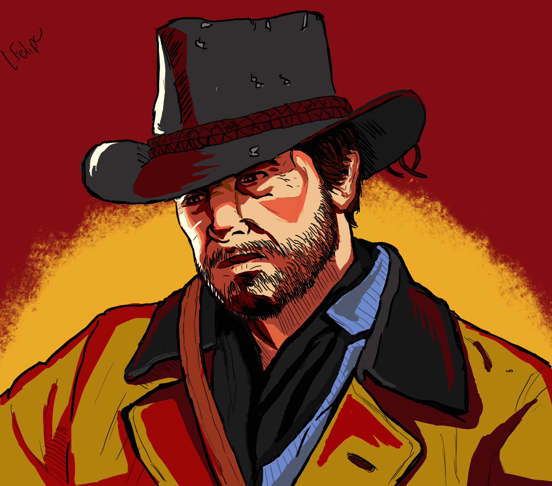 Artstation Arthur Morgan Luis Felipe Cabral