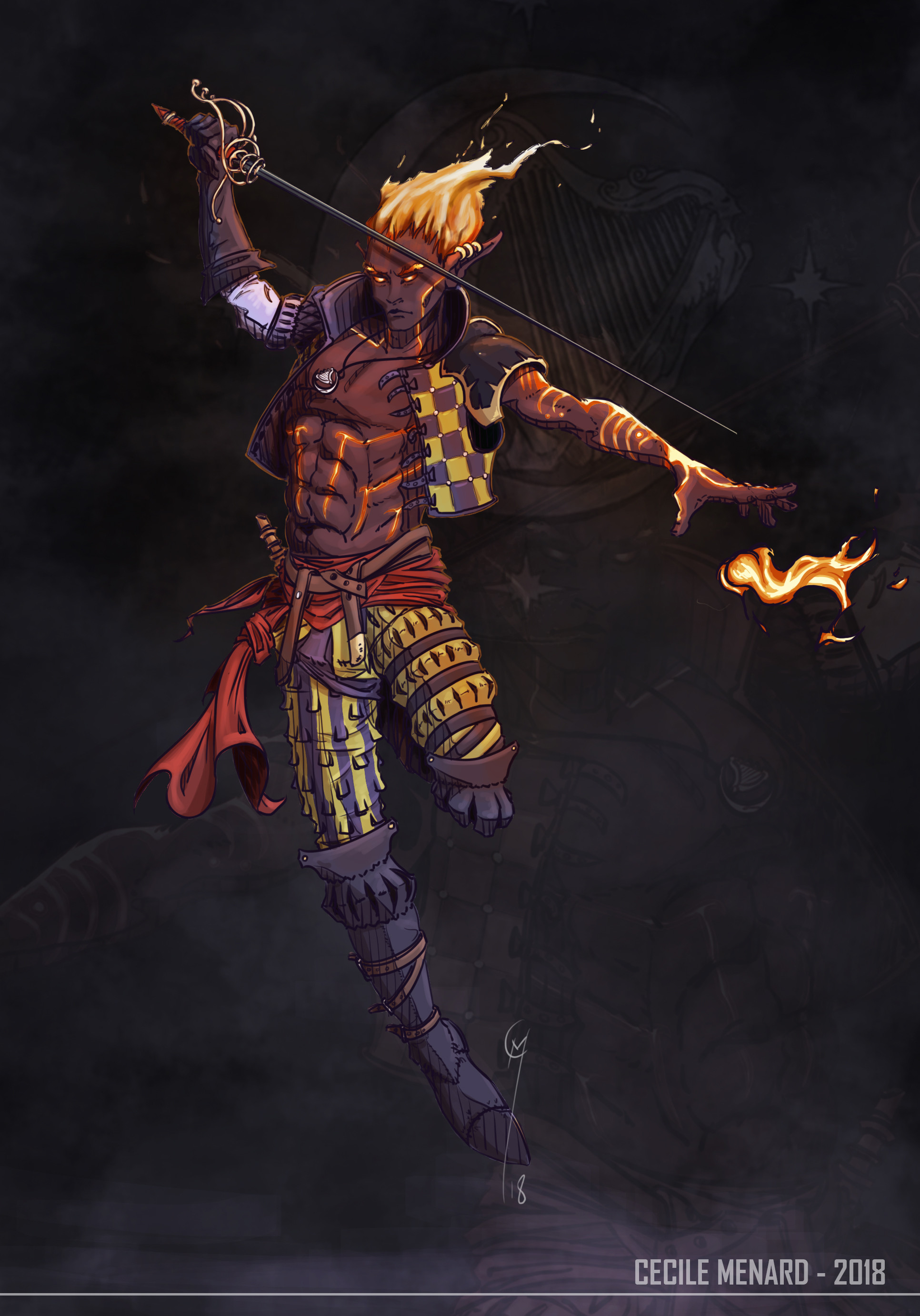Cecile Menard Aodh The Blade Dancer Bard