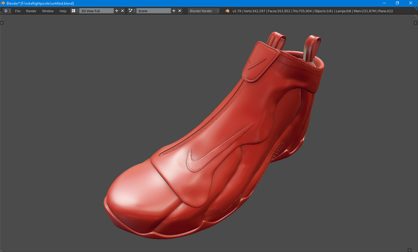 nike flightposite red