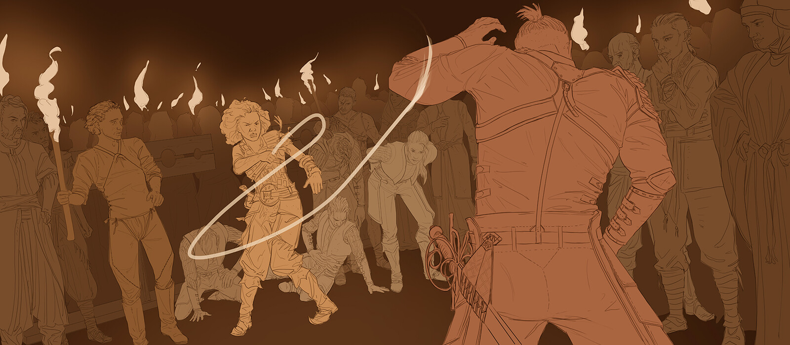 Clean line planning and character masks.