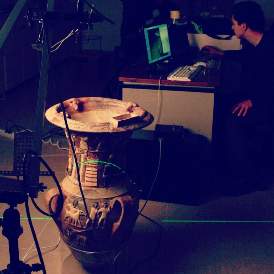 3D scanning of the ancient vase