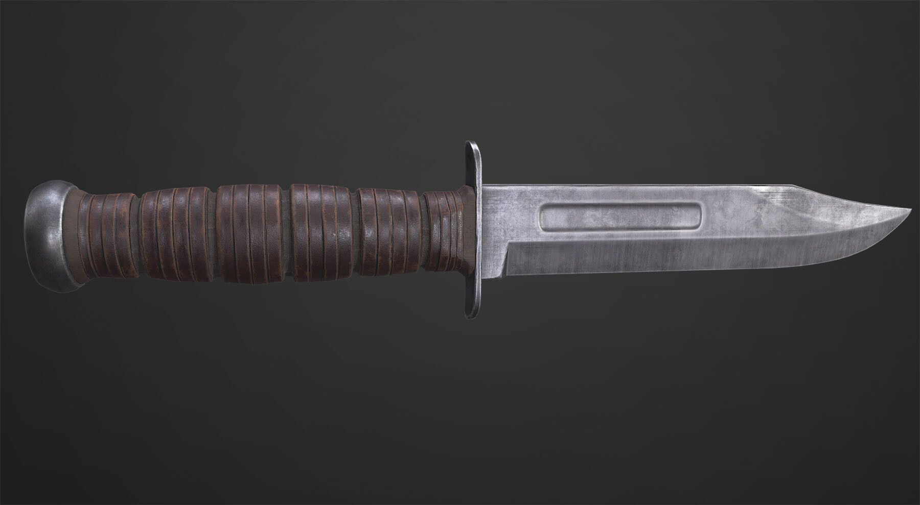 Artstation Ka Bar Fighting Knife Demo For My Online Class Binh Le