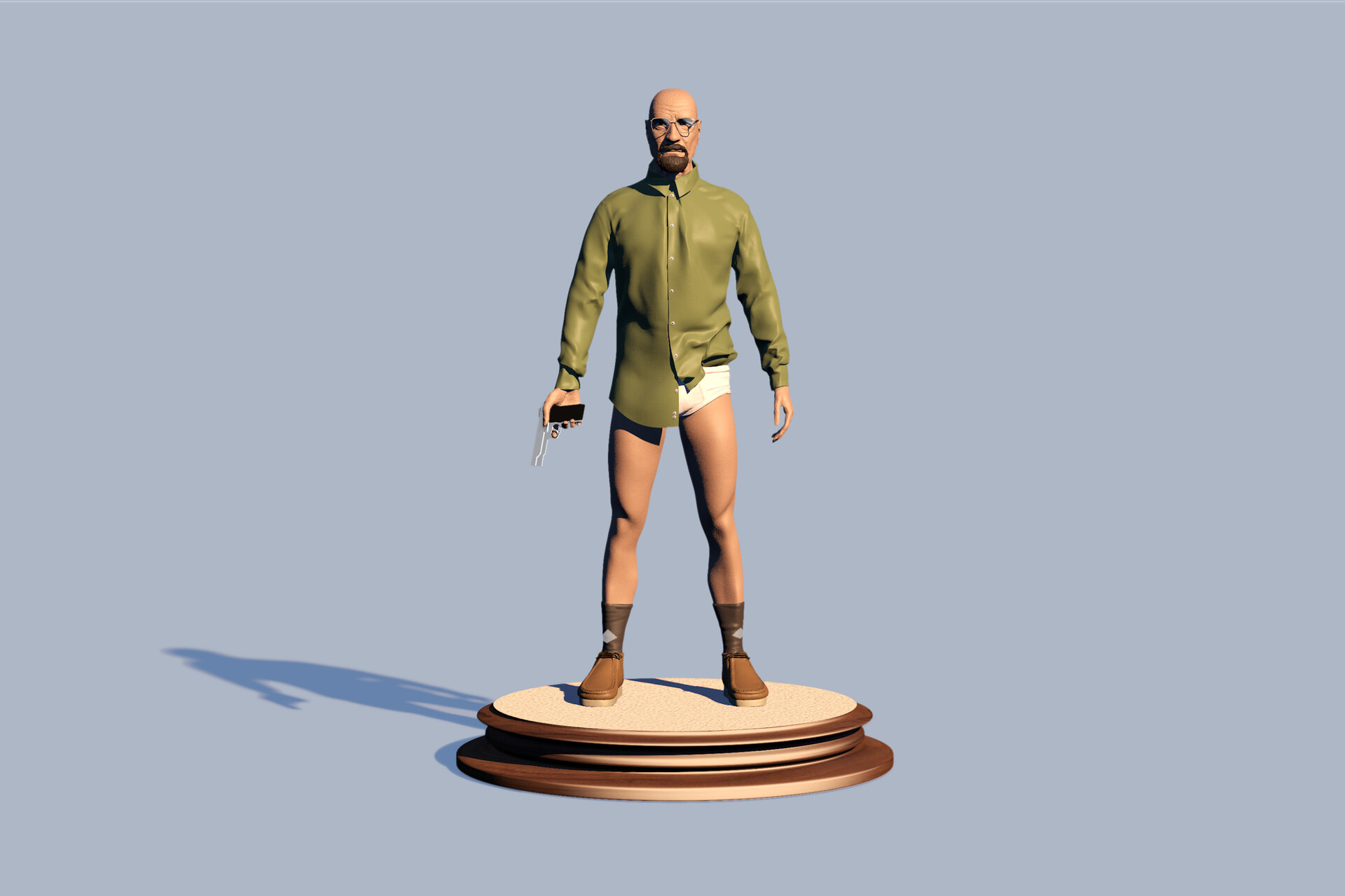 ArtStation - Walter White - fan art A pose