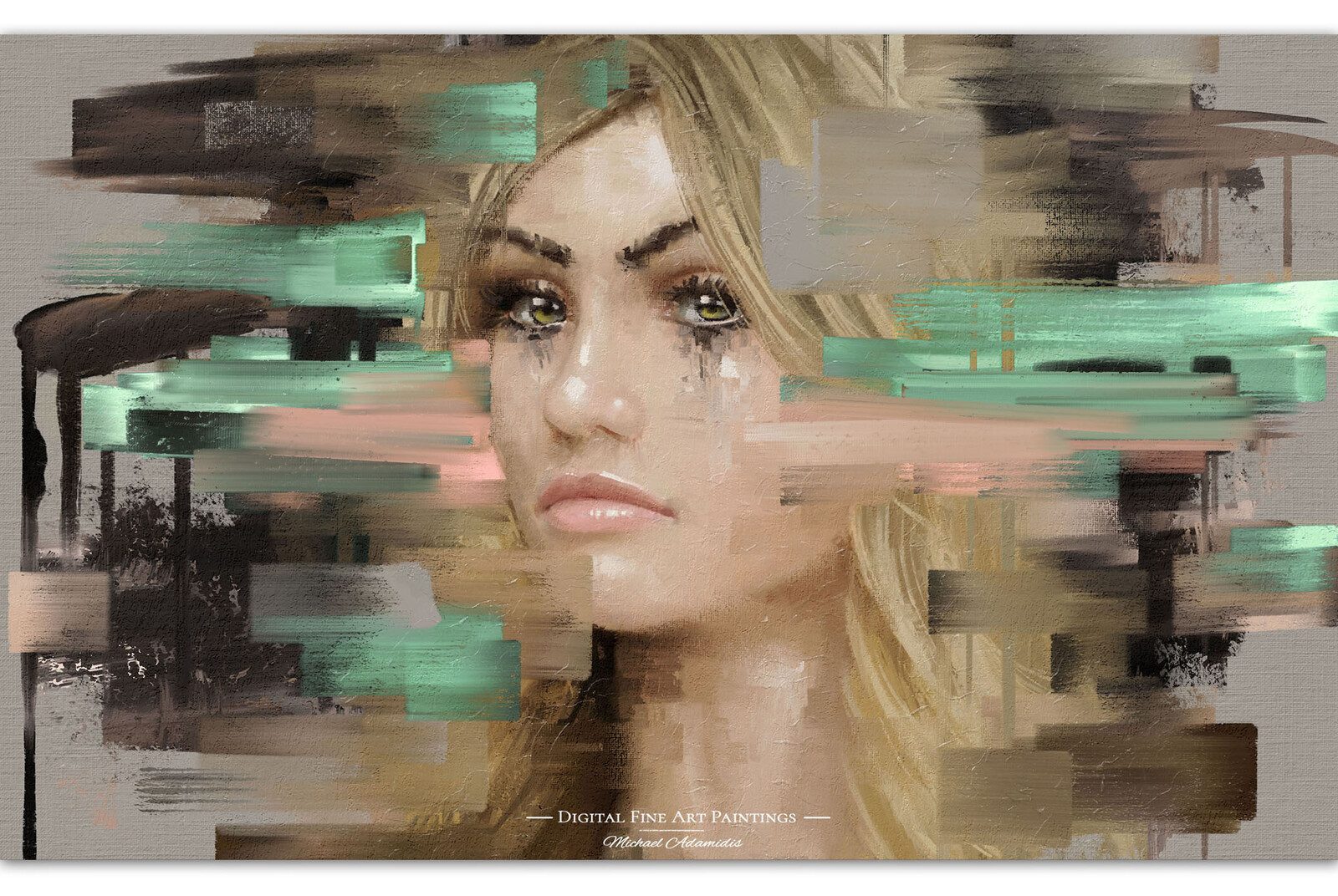 Digital Abstract FineArt Portrait (digital Oil Painting)