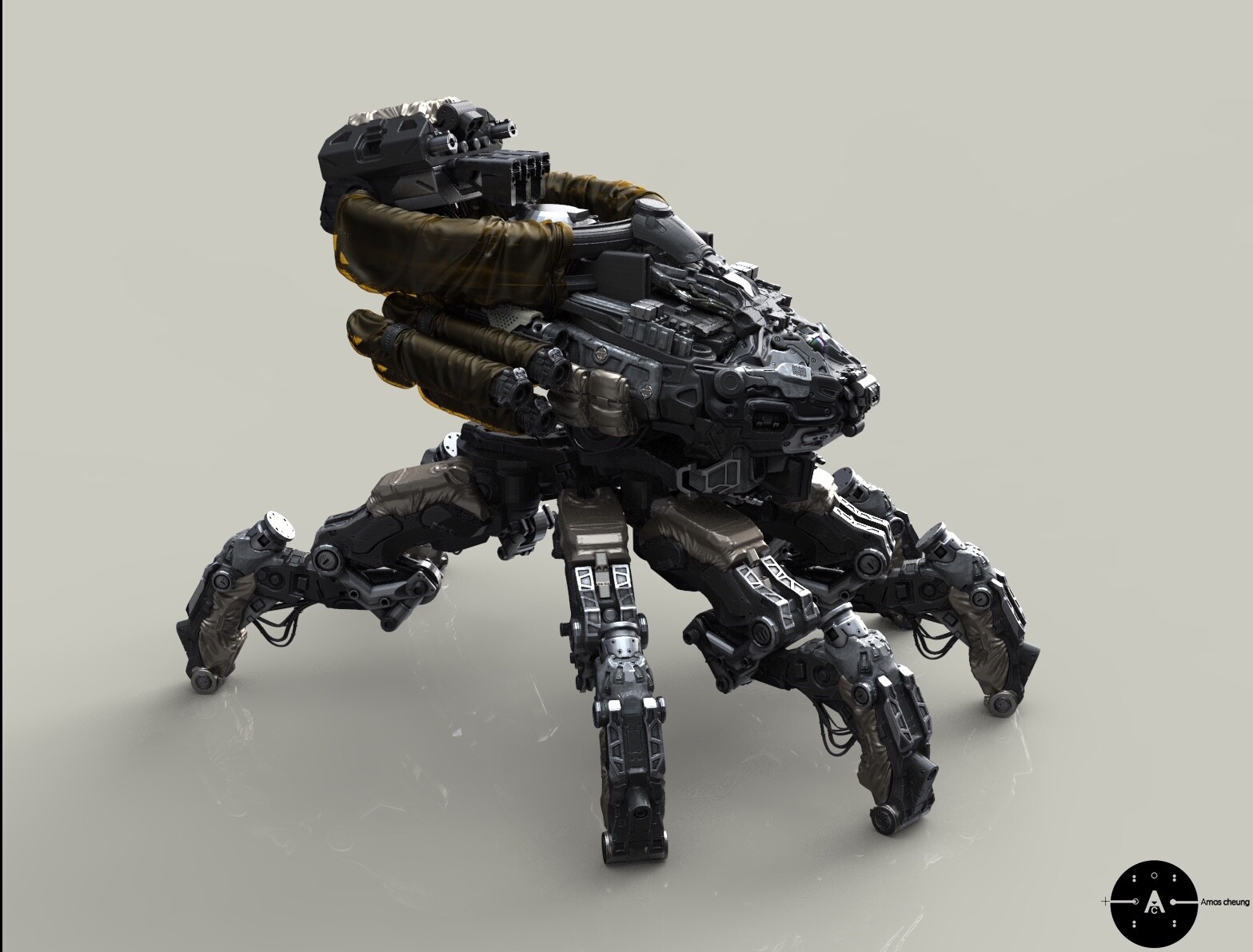 ArtStation - Spider tank, Amos Cheung