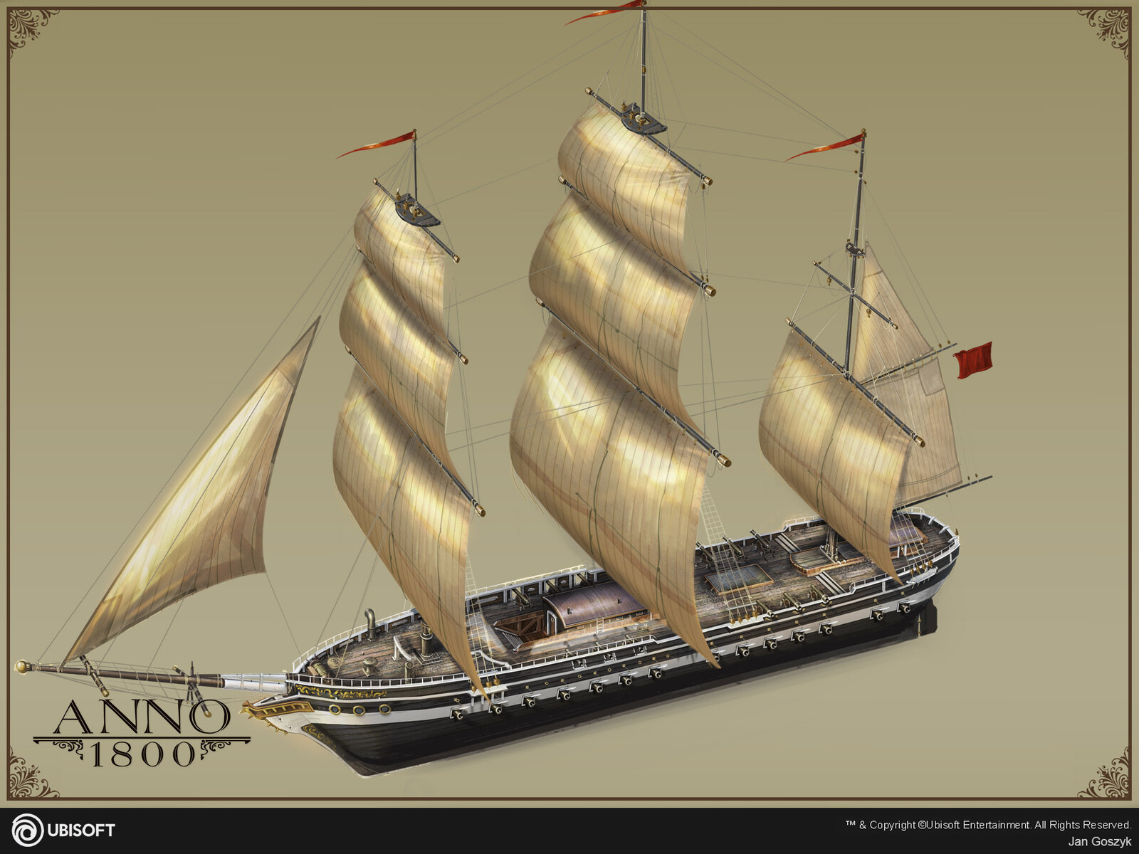 sailing ship anno 1404 silhouette