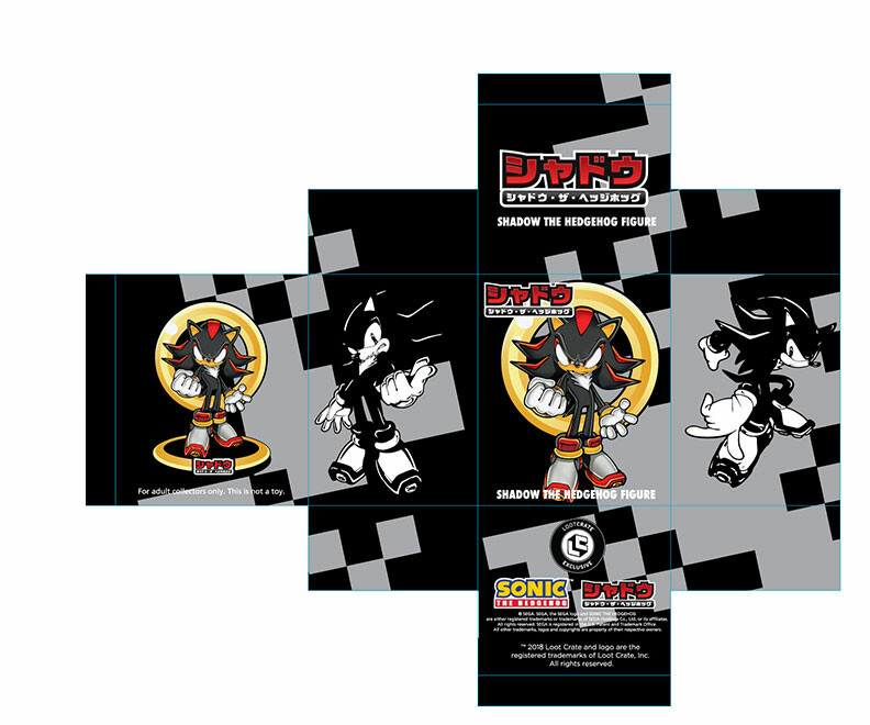 Shadow the hedgehog outlet loot crate figure