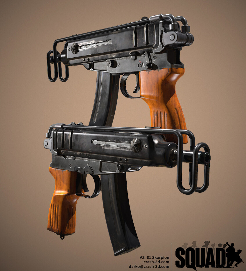Artstation Vz 61 Skorpion Darko Miladinovikj