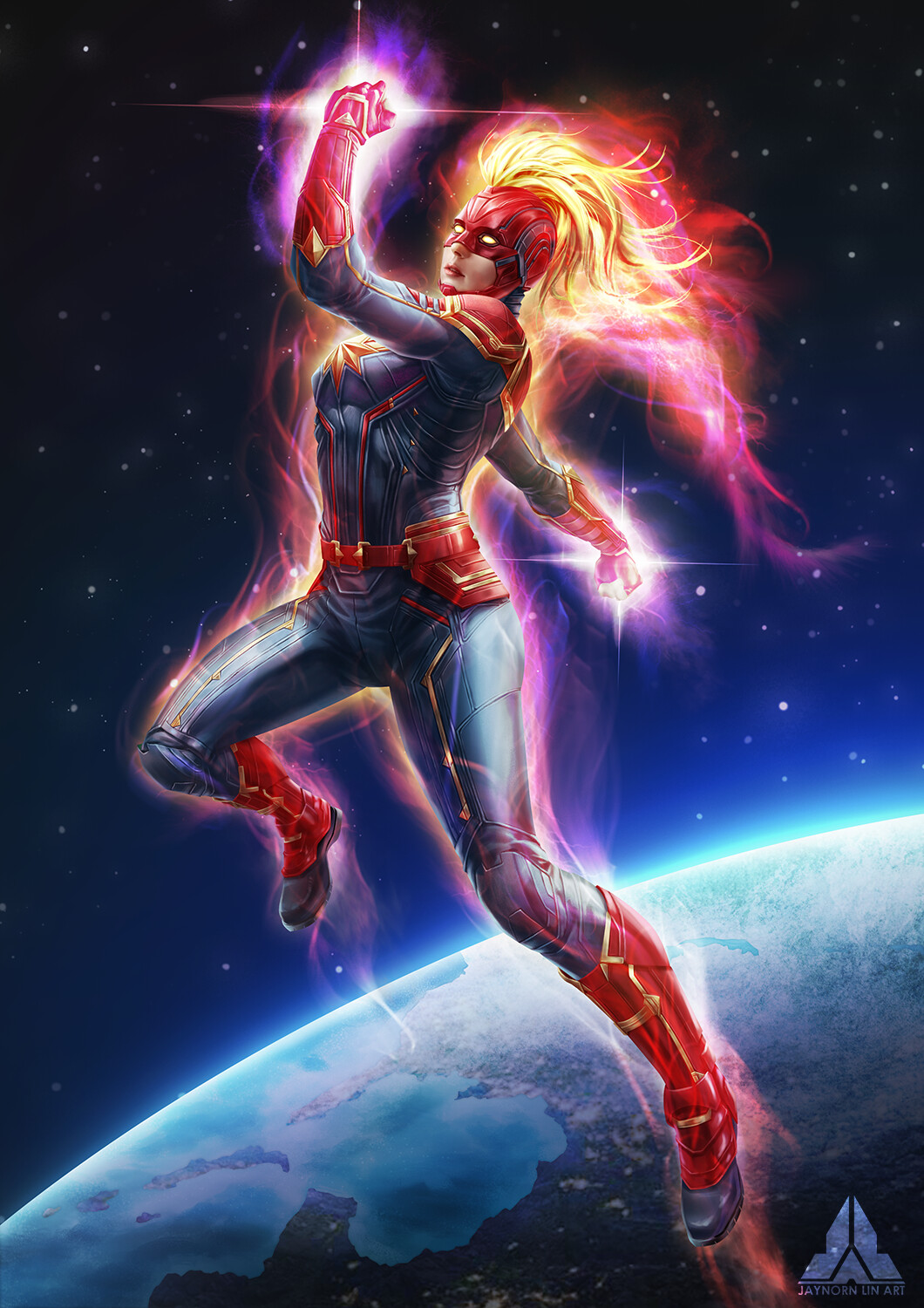 captain marvel Katheryn Winnick mask ver