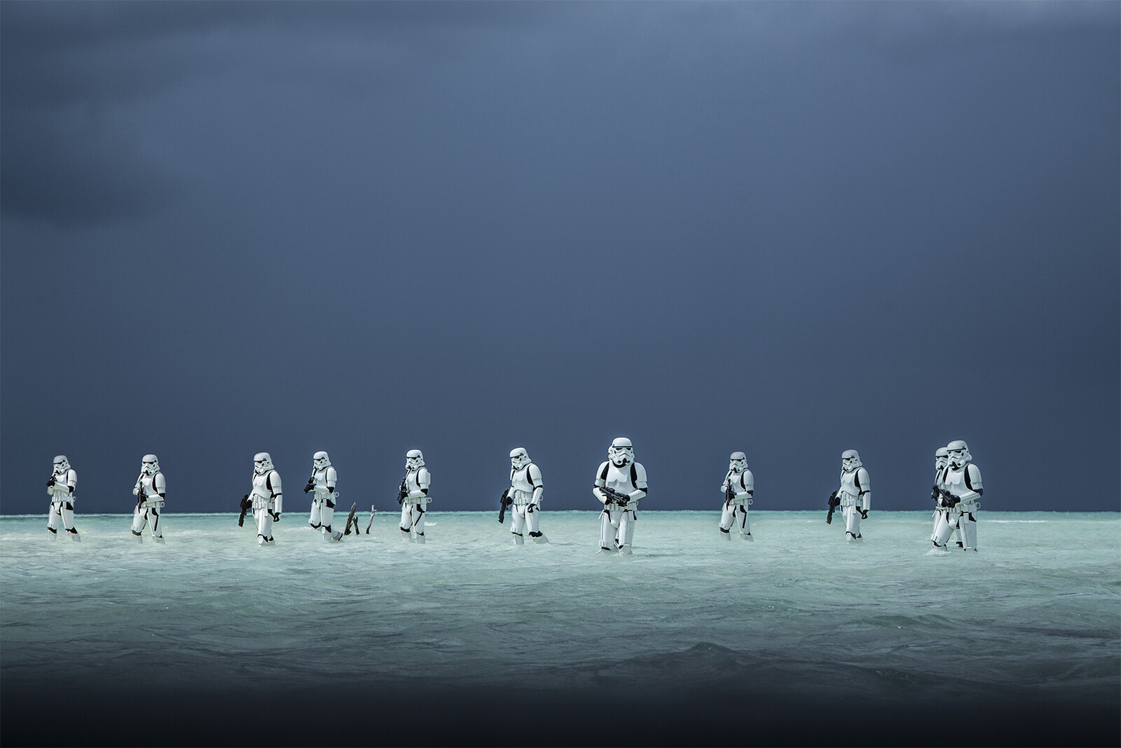 This is the Rogue One promotional image I based the above poster print on. 