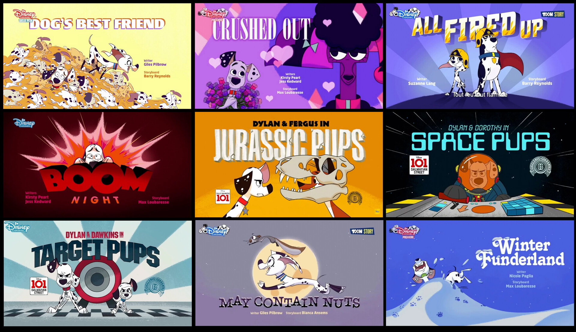 ArtStation Title cards and backgrounds for Disney Channel's 