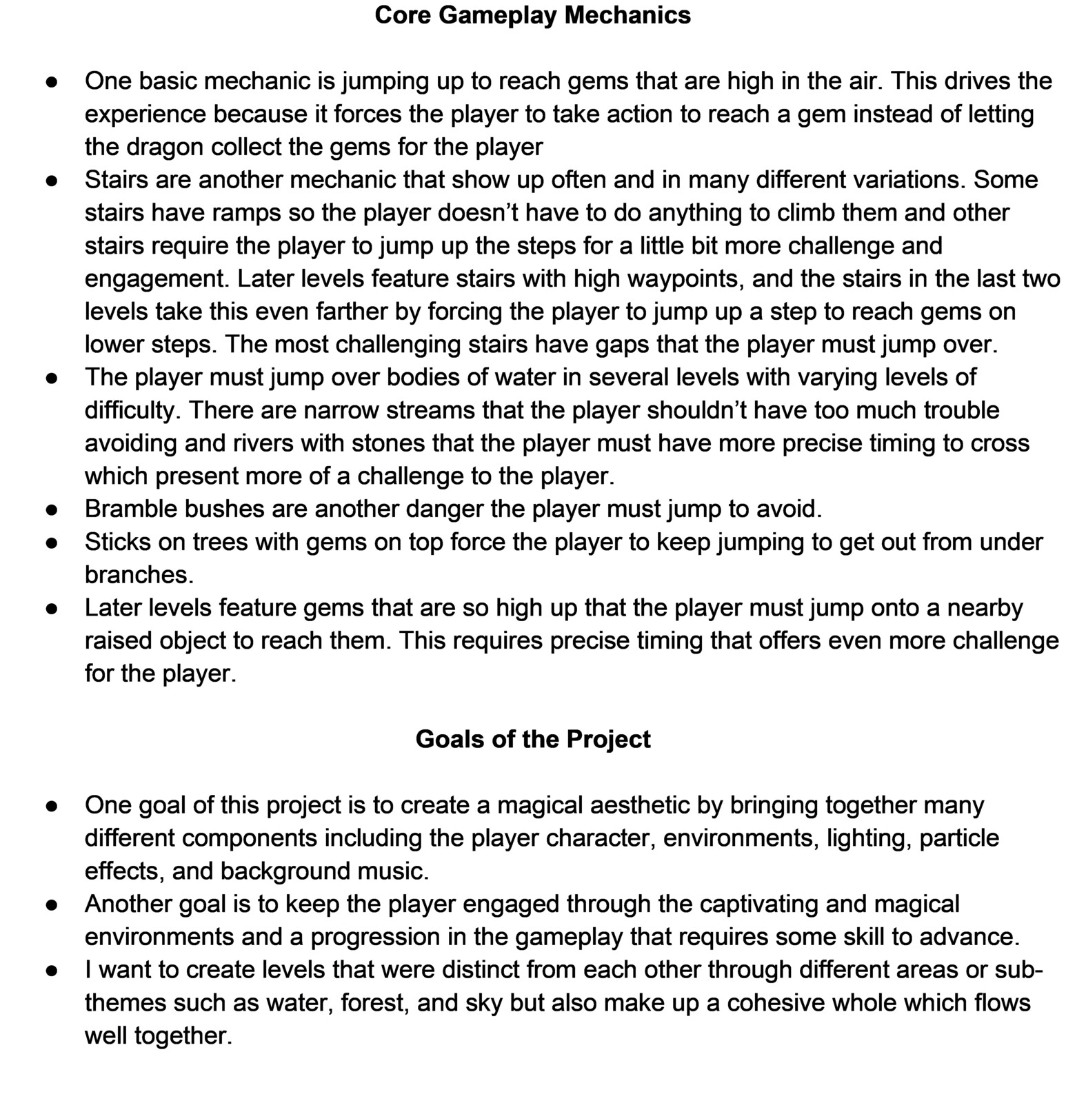 Concept Document- Gameplay and Goals (page 2 of 2)