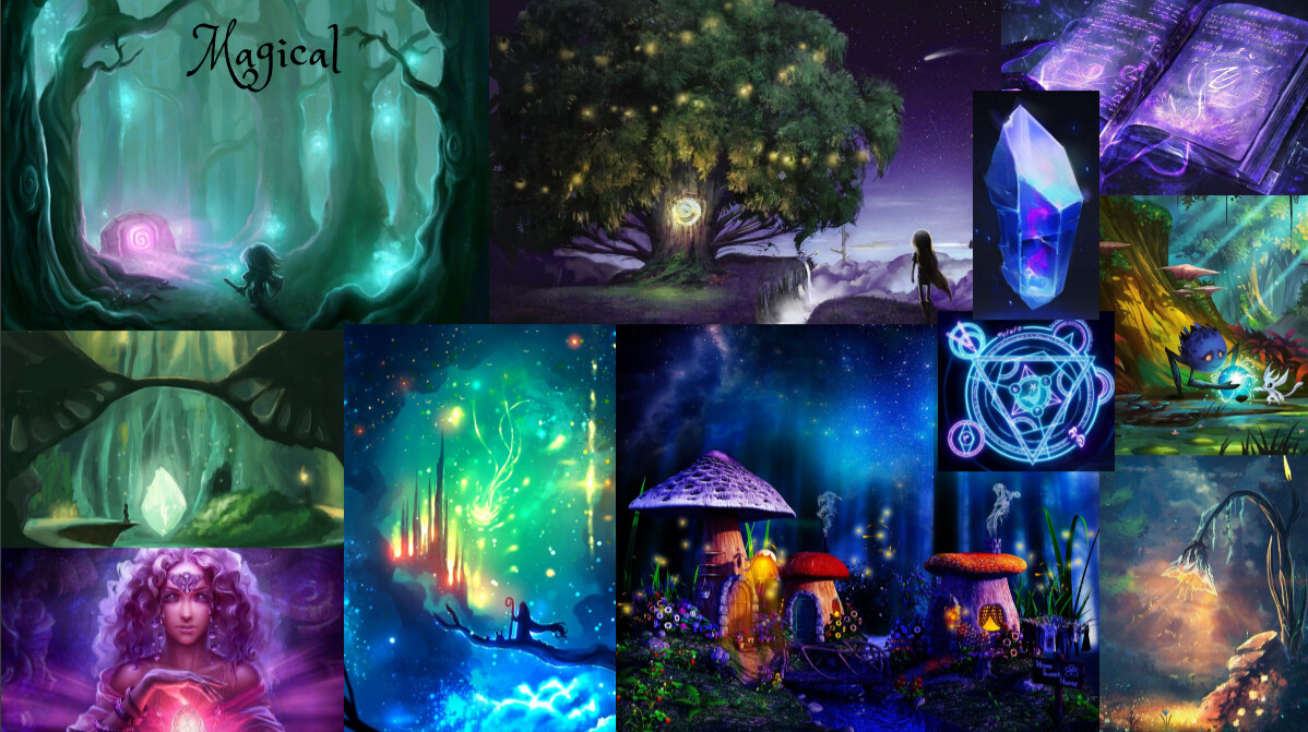 Moodboard for the Magical Theme