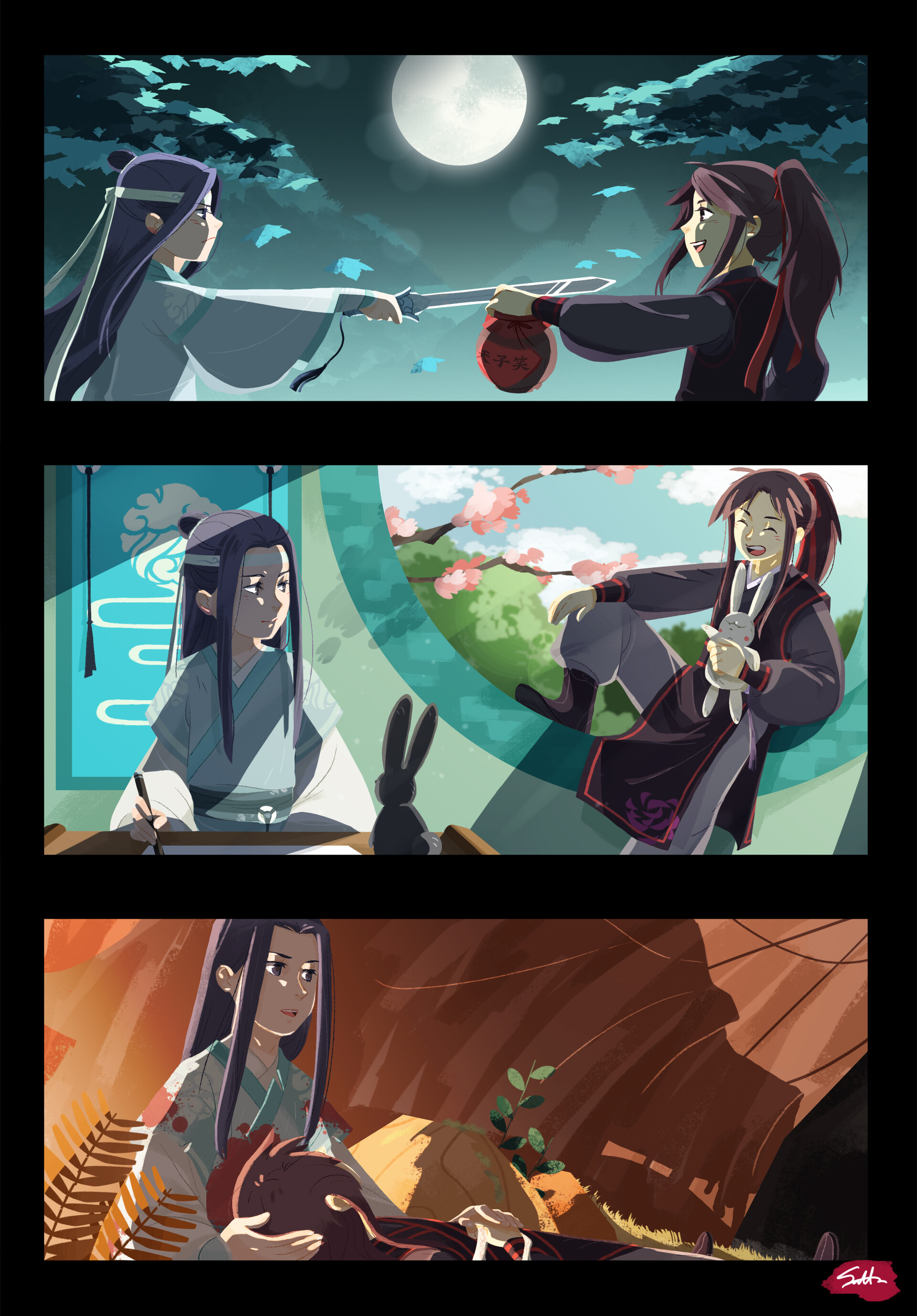 Artstation The Grandmaster Of Demonic Cultivation Visual Storytelling Lola Chen